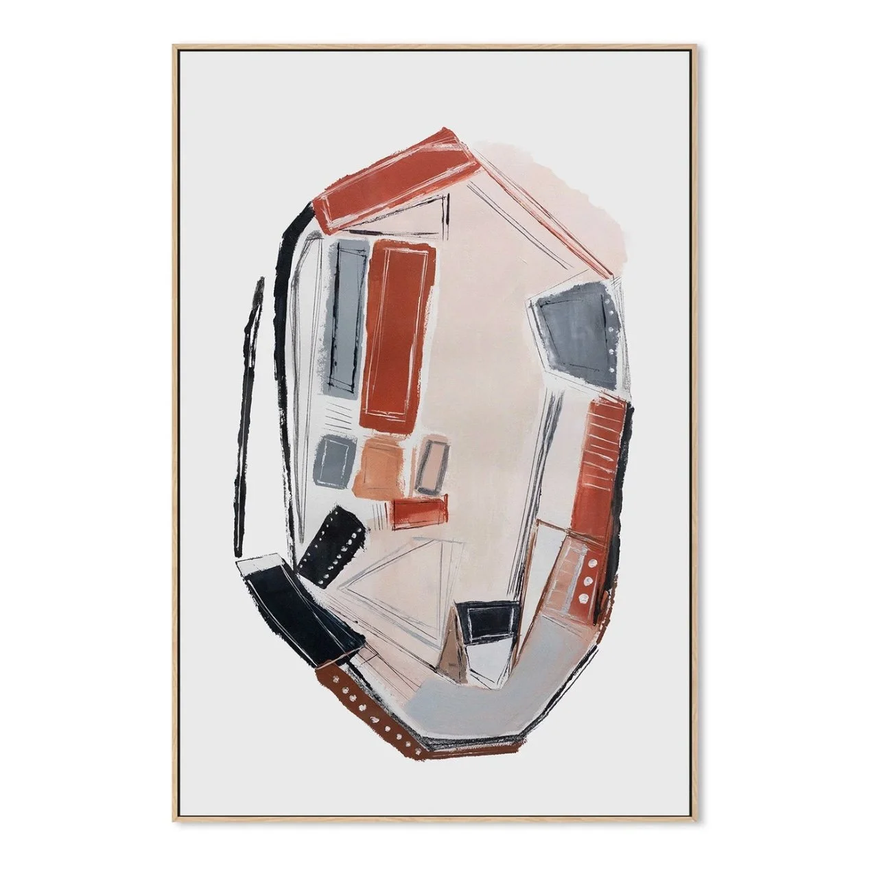 Fault Lines Architectural Abstract Art by Melanie Biehle