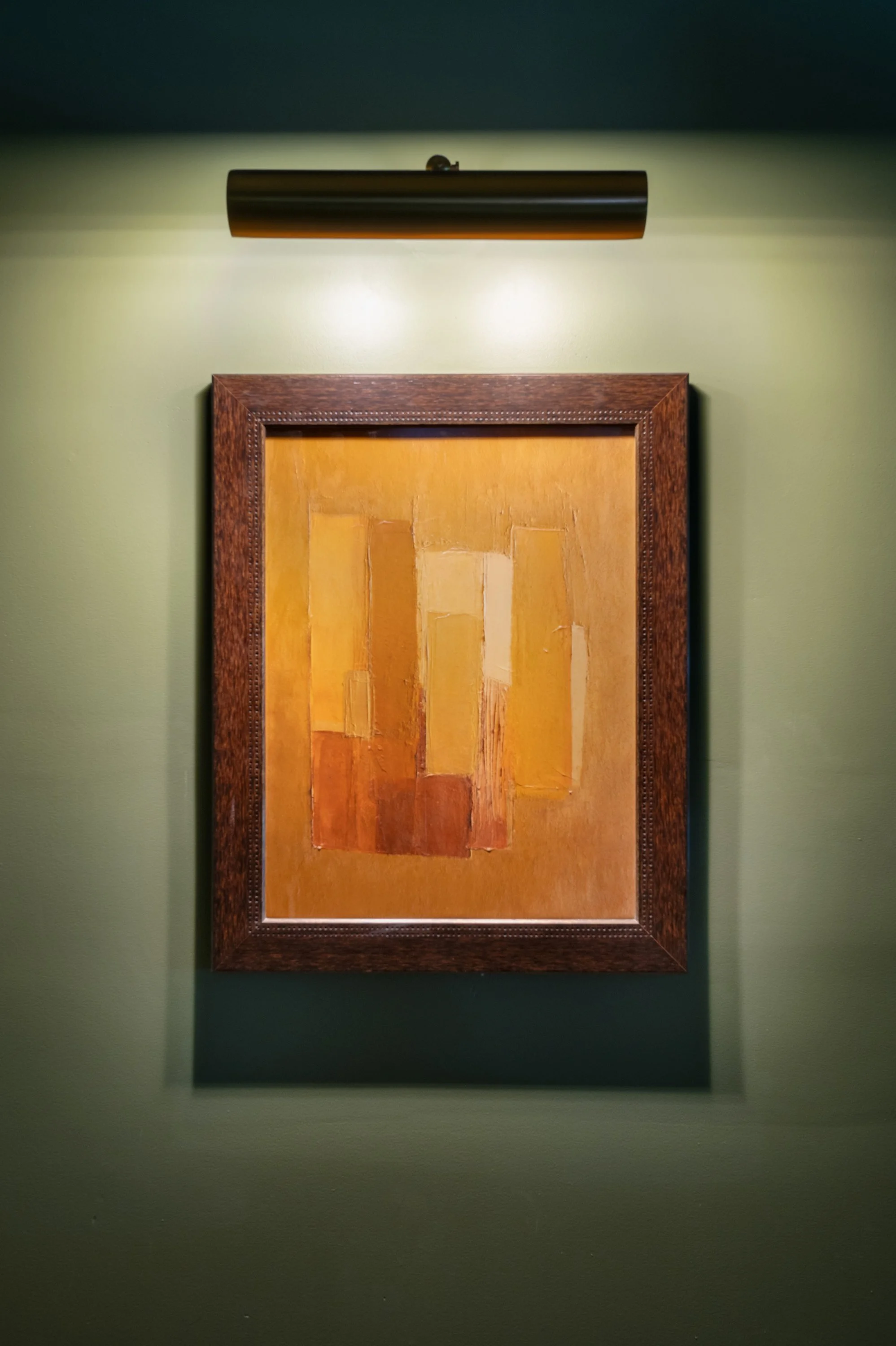 Licensed abstract artwork by Melanie Biehle installed at The Louie, A Davenport Hotel, Autograph Collection in Spokane, Washington