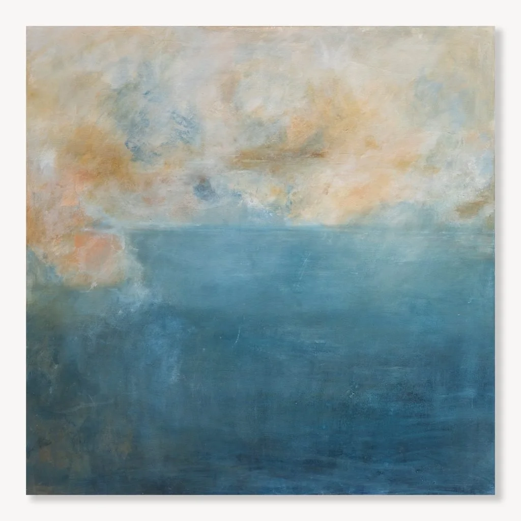 Held By Depth is about staying with what’s beneath the surface. Being fully present and allowing something to be meaningful.

Layered shades of blue create a sense of quiet immersion. There’s a feeling of being held rather than overwhelmed. This pain