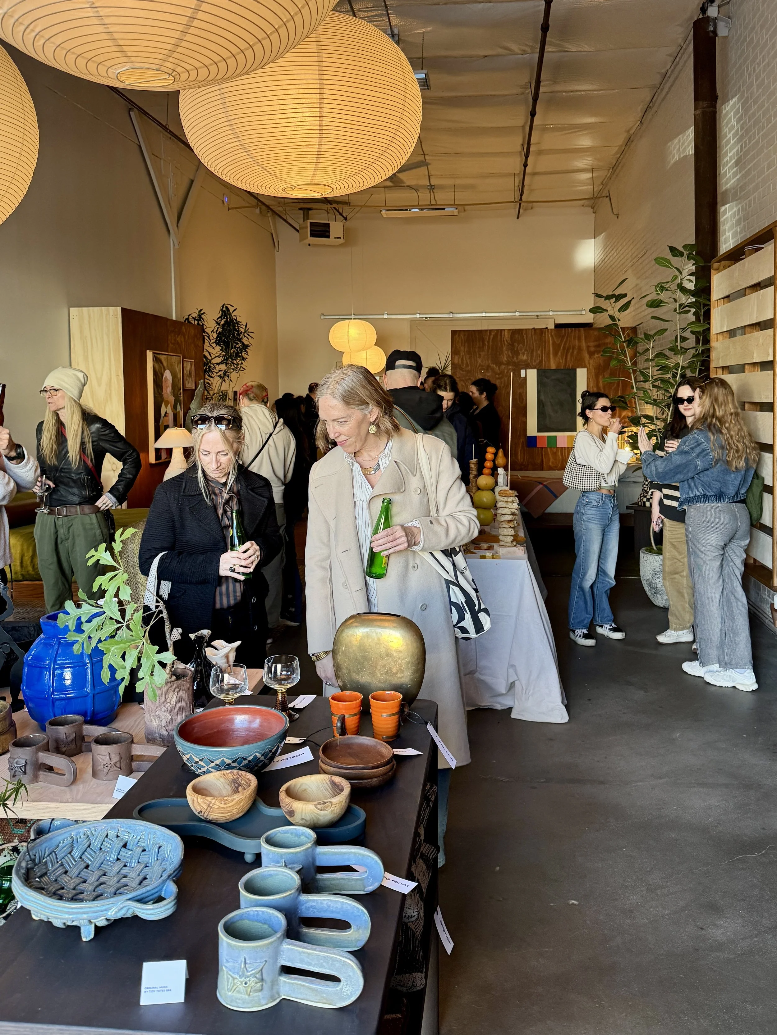 Opening night at The Living Room pop up event at KEEPS in Seattle