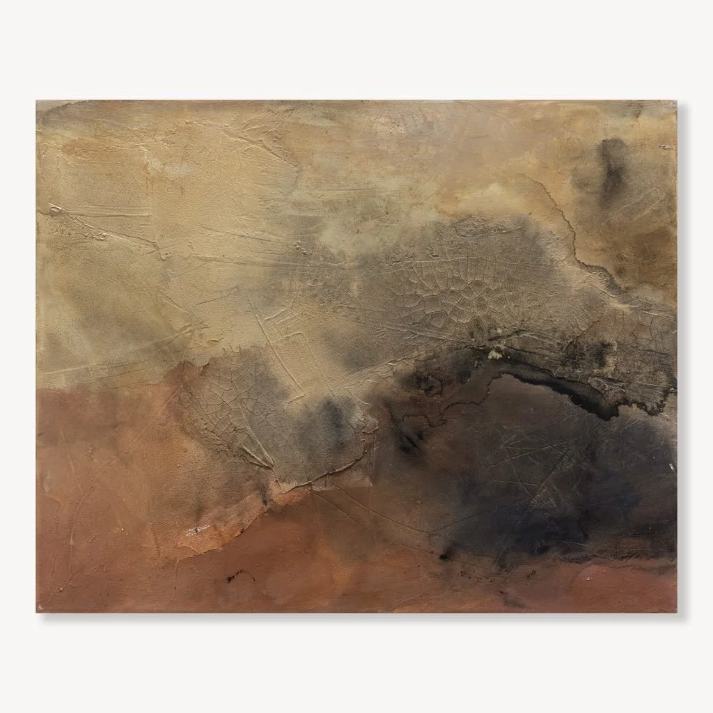 Traces of Discovery came from noticing how cracks move across a surface.

The patterns first stood out to me on walls in Akumal, Mexico. I loved how the “damaged” surface was what pulled me in. How the changes created by time and the elements communi