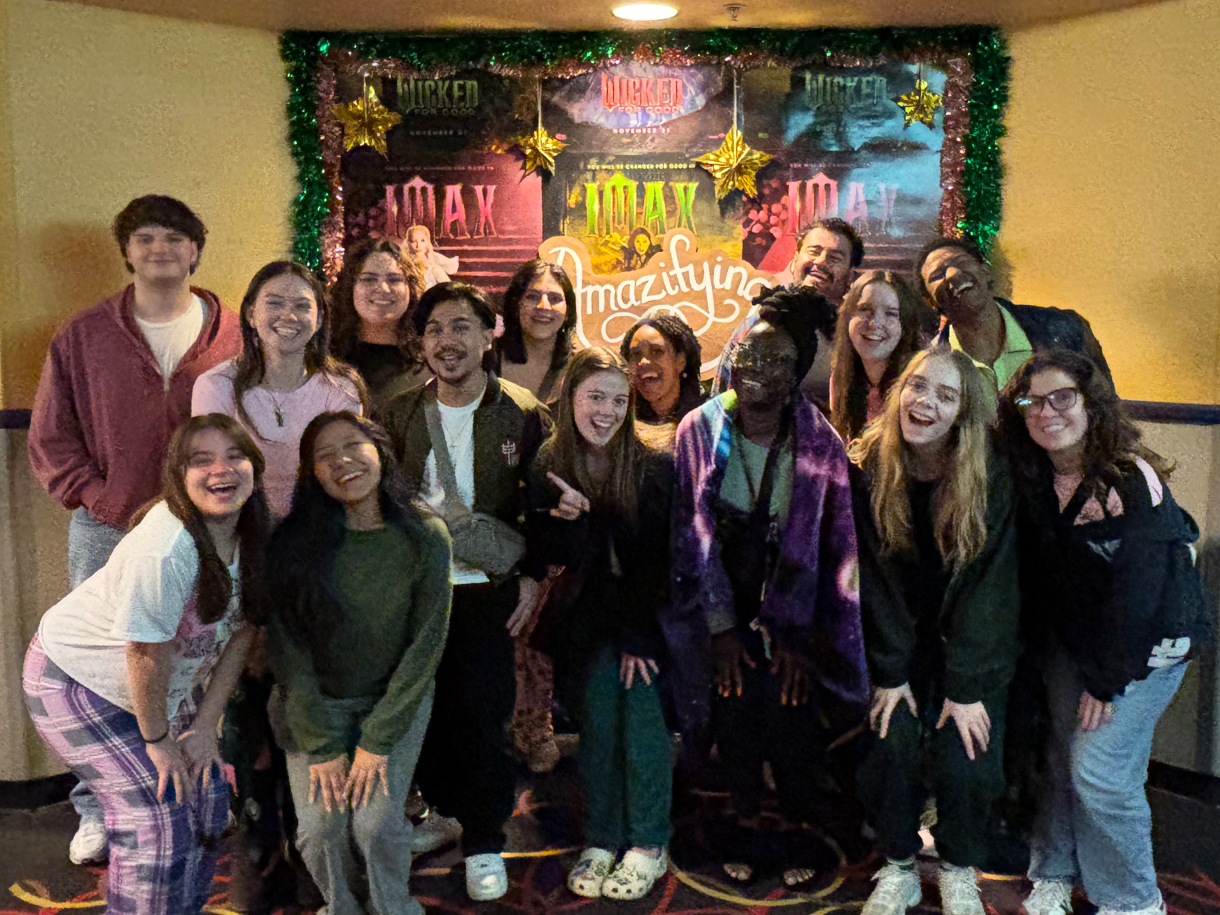 November 2025: Wicked watch party with the squad