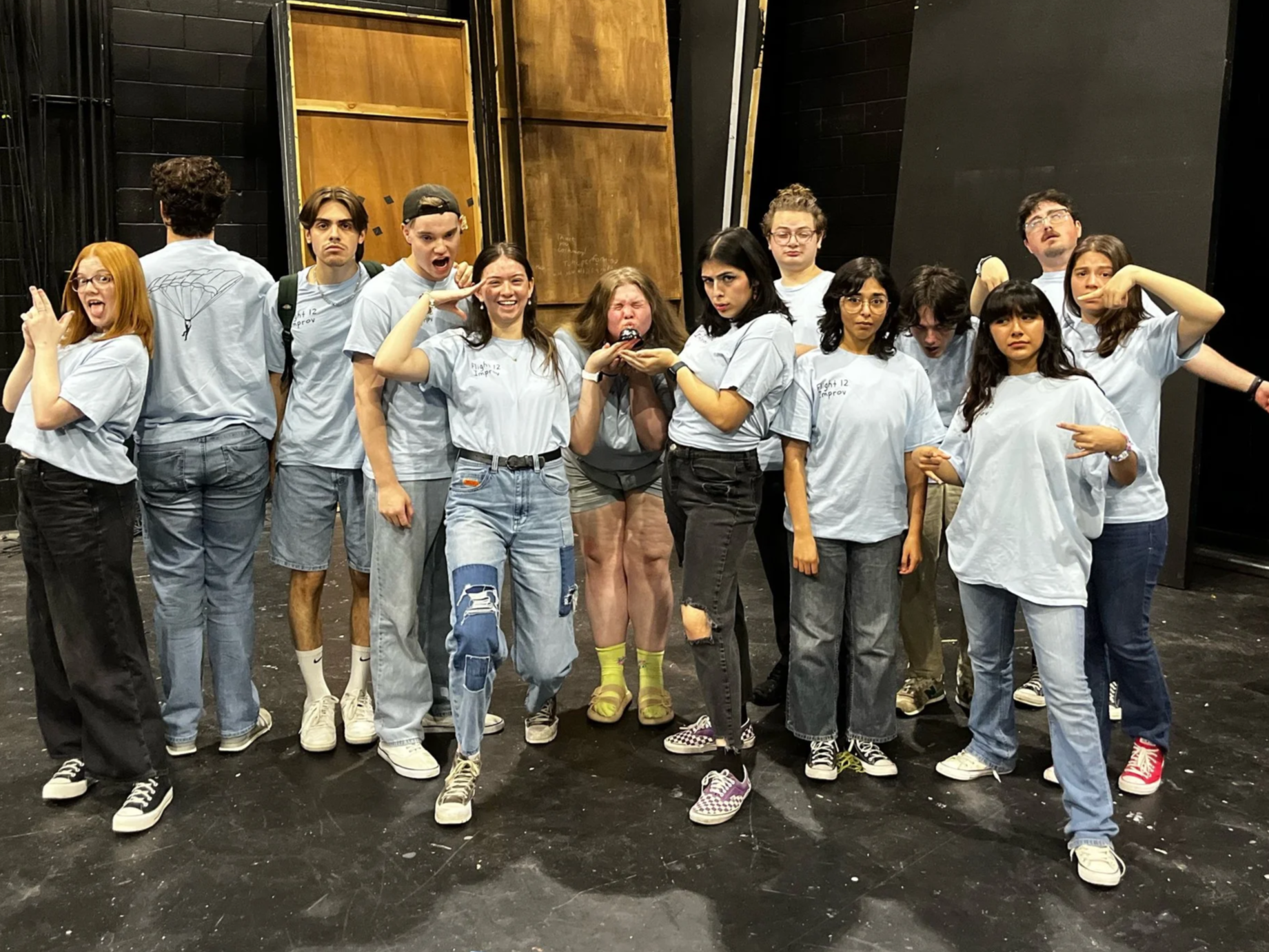 April 2025: Performing for the last time with my improv troupe