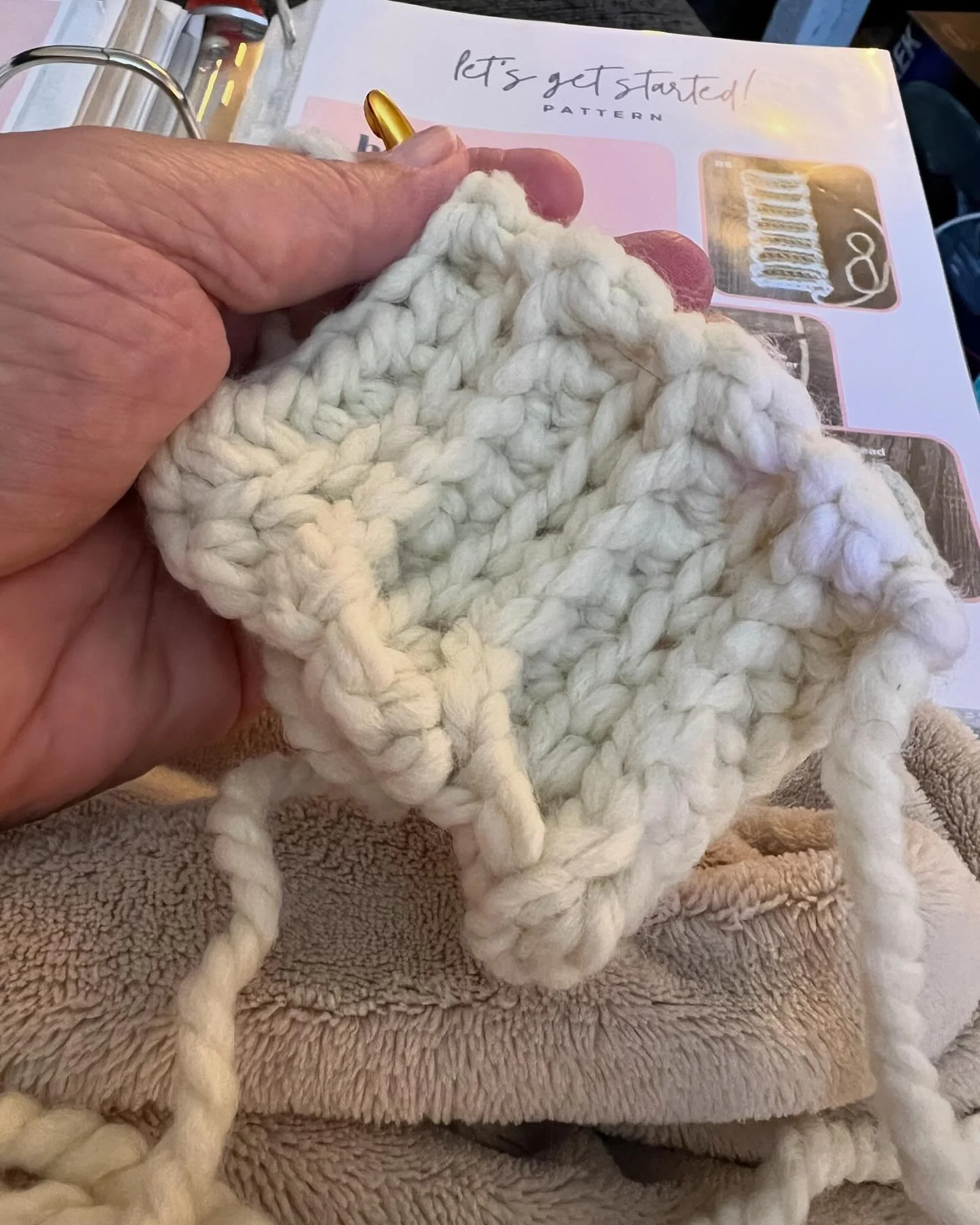 Vacation Day 1 ~ Let the hours of nonstop crocheting commence!! 

So, what am I crocheting today? Well, here&rsquo;s your hint&hellip;&rdquo;I smell snow&rdquo;&hellip;

Any guesses? Leave me a comment below. ⬇️ 

#crochet #crochetaddict #ismellsnow