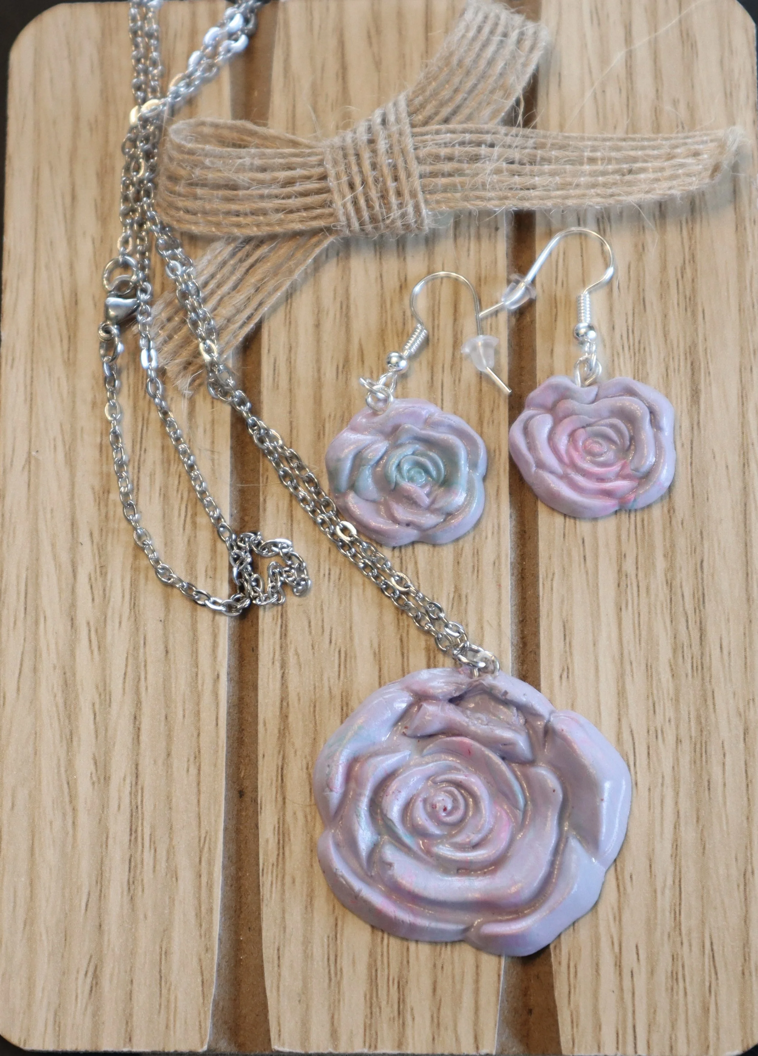 Exquisite Handcrafted Floral Jewelry Set
