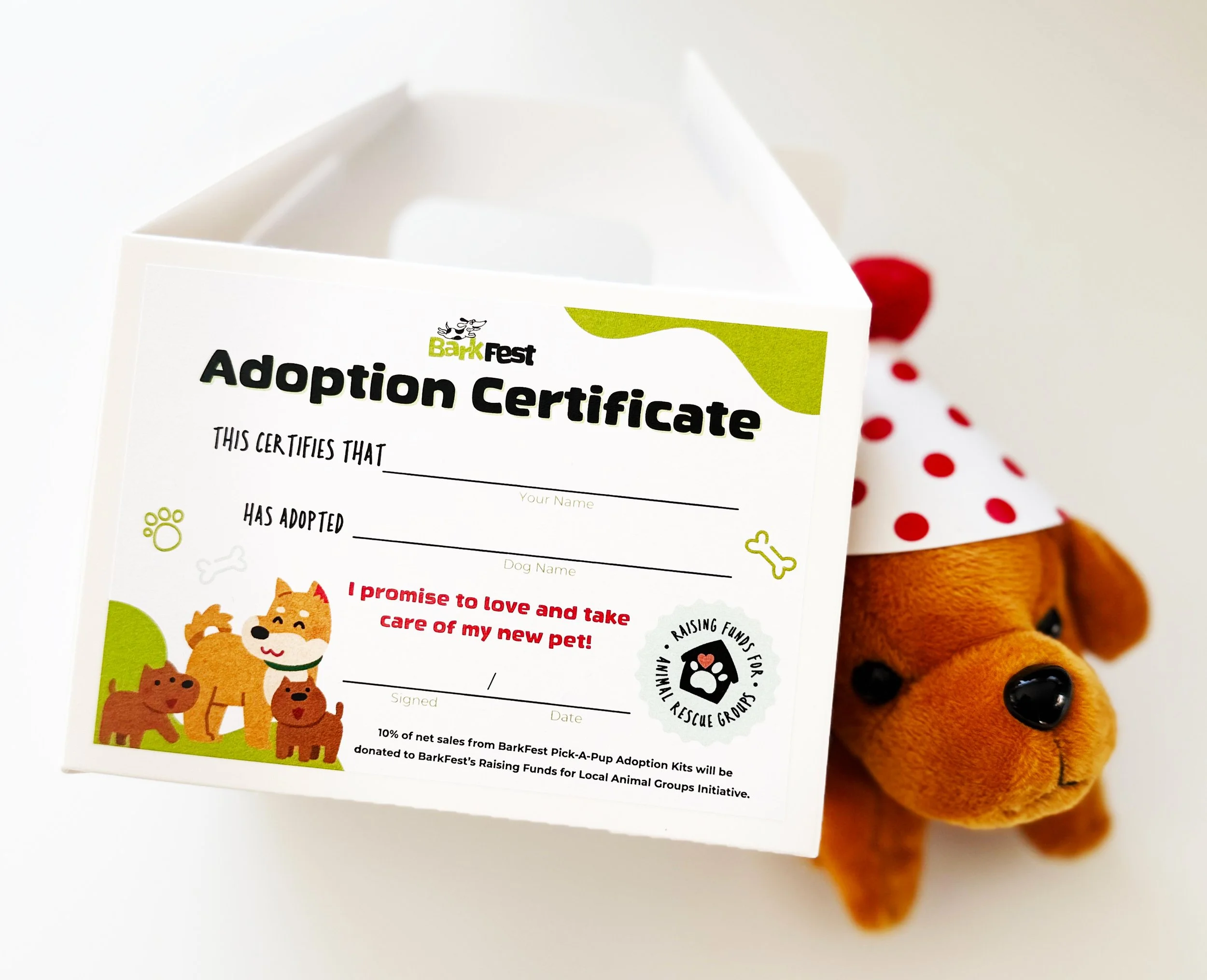 BELLA BarkFest PICK-A-PUP Adoption Kit