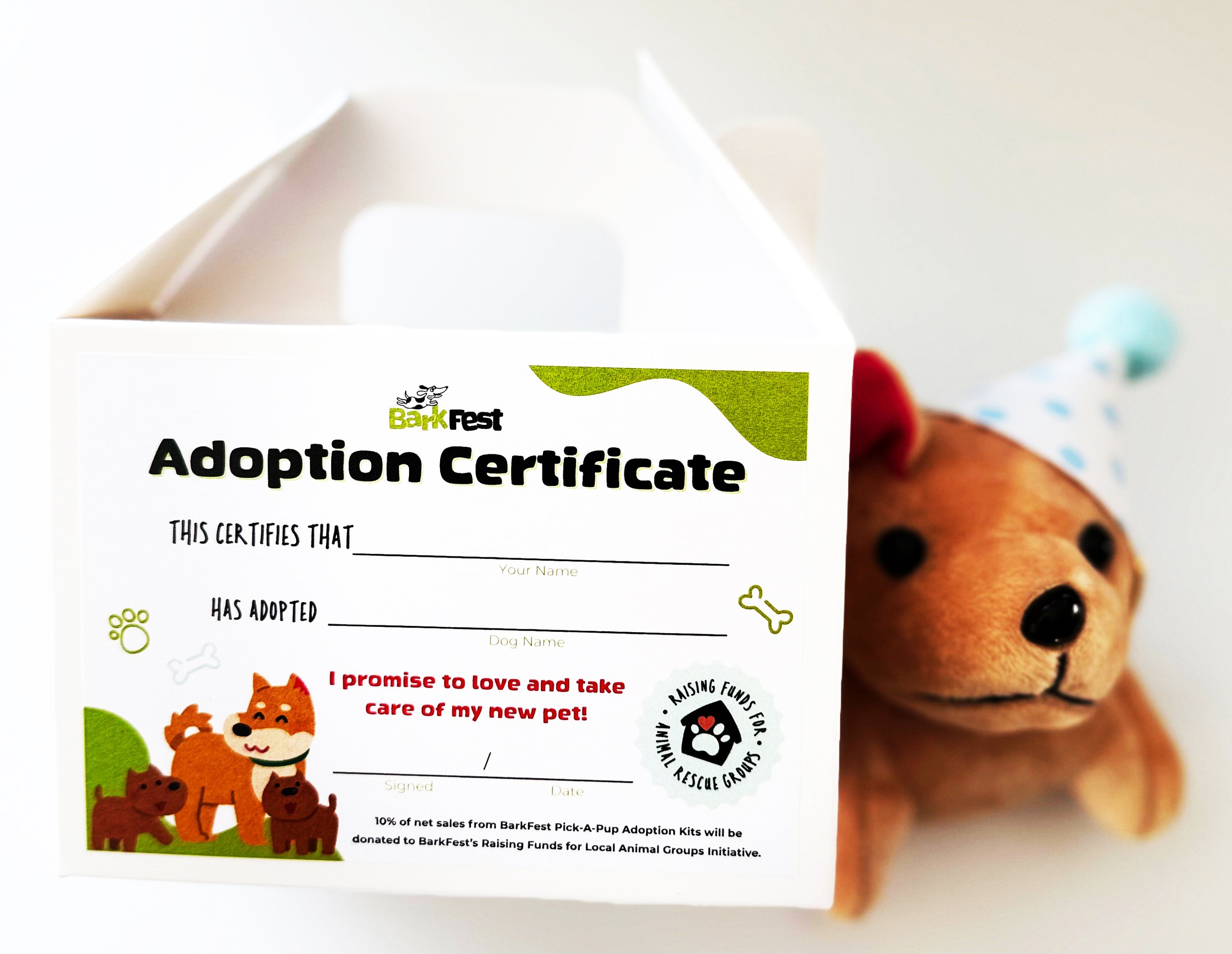 SADIE BarkFest PICK-A-PUP Adoption Kit