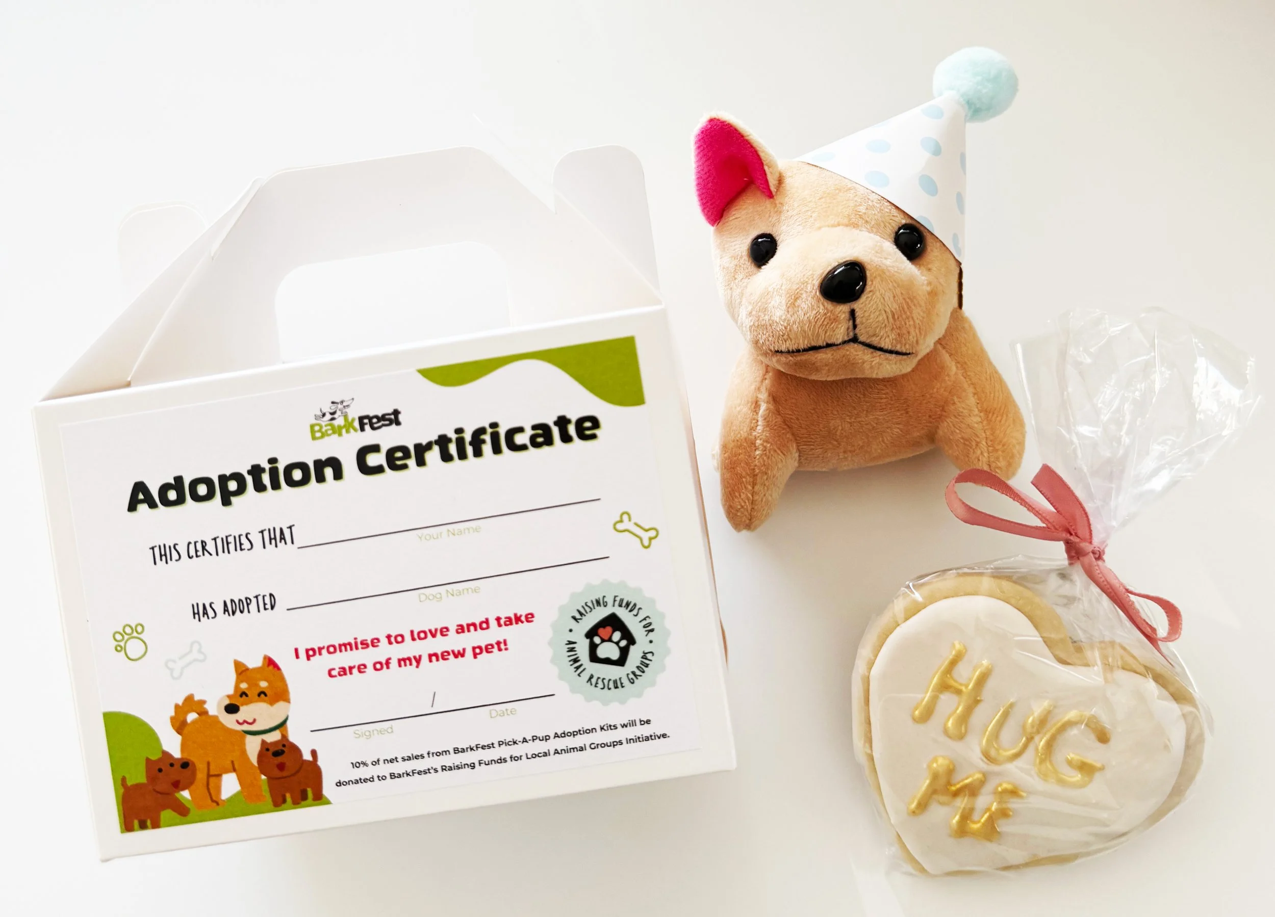 SHAR-PEI BarkFest PICK-A-PUP Adoption Kit + Cookie