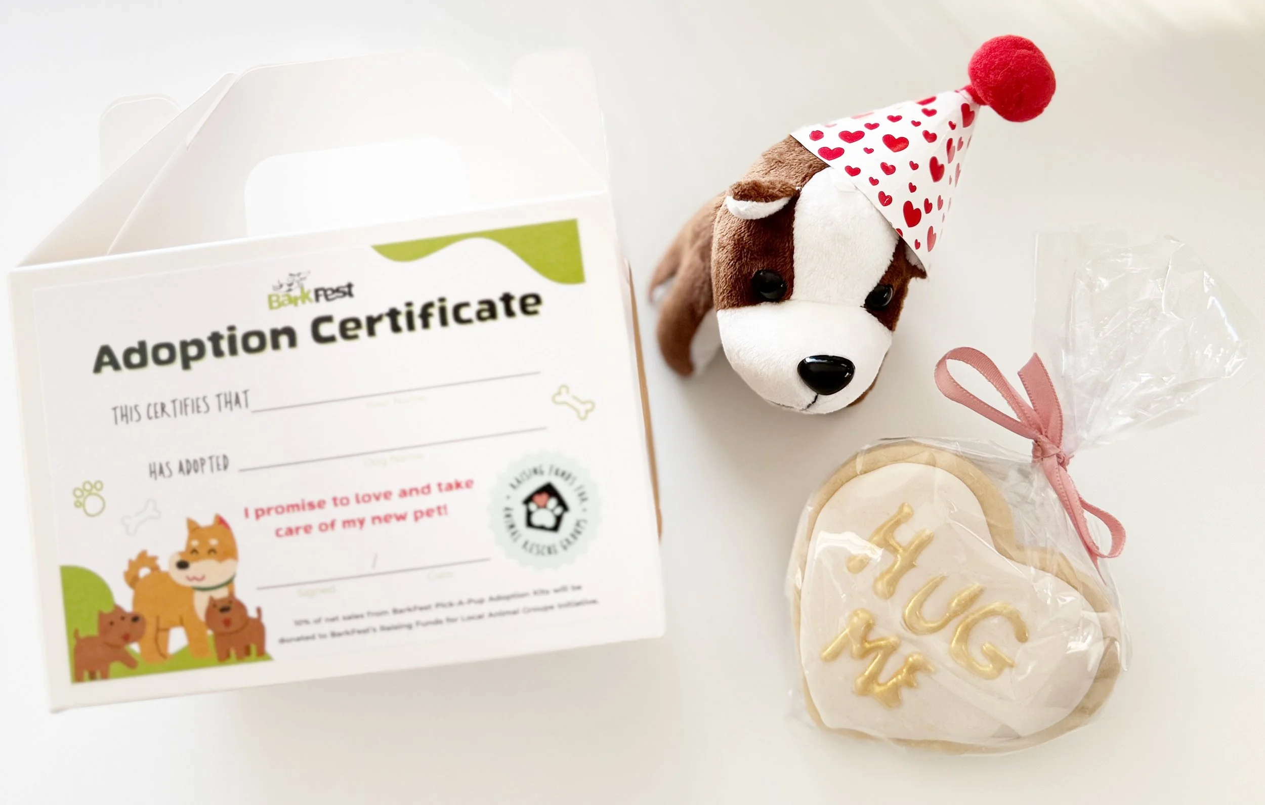 BULLDOG BarkFest PICK-A-PUP Adoption Kit + Cookie