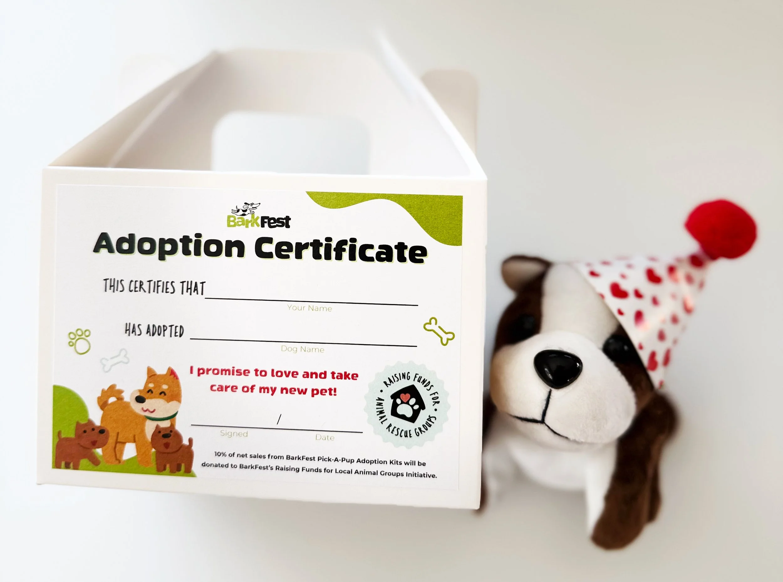 BUSTER BarkFest PICK-A-PUP Adoption Kit