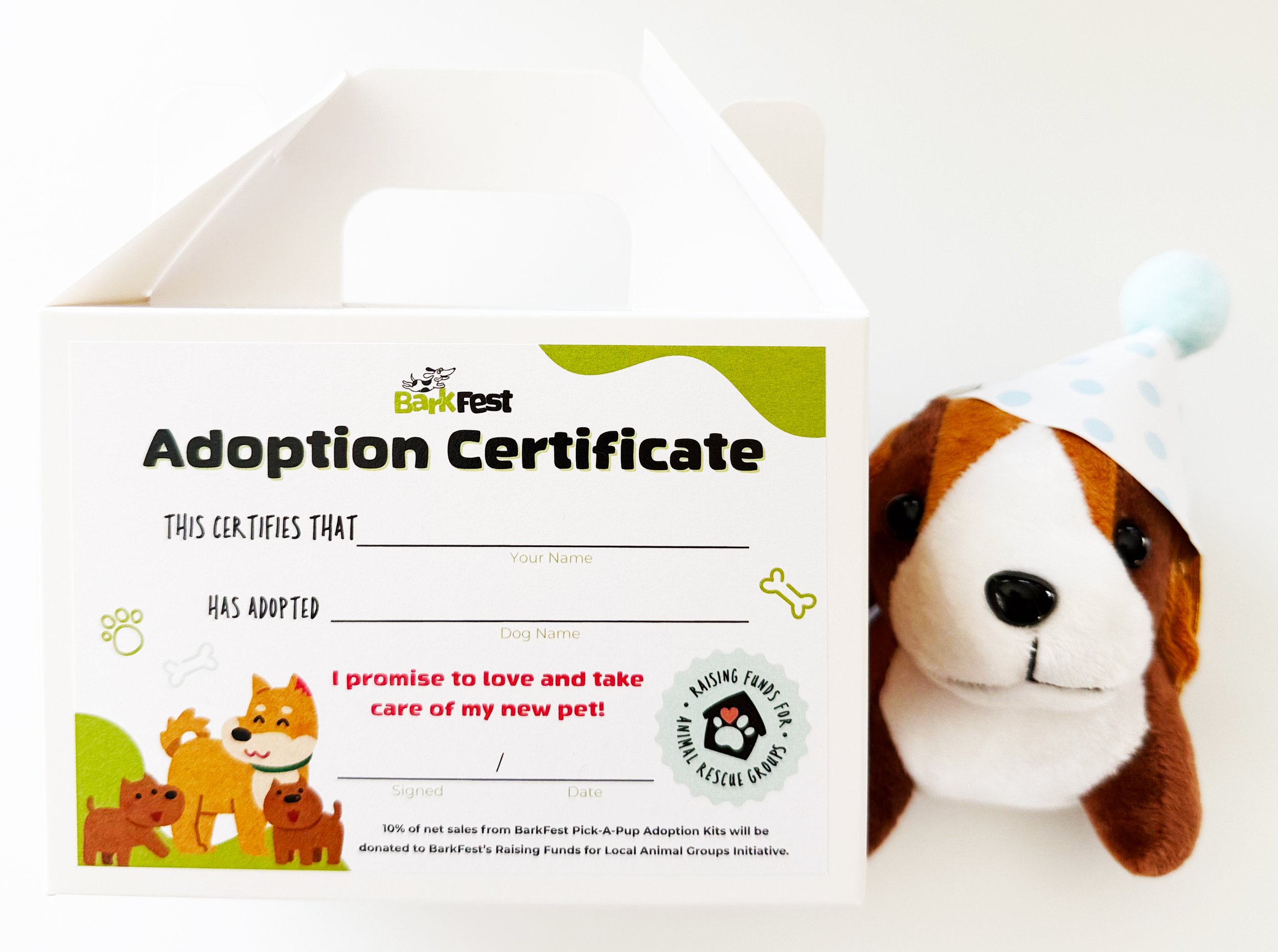 GUS BarkFest PICK-A-PUP Adoption Kit