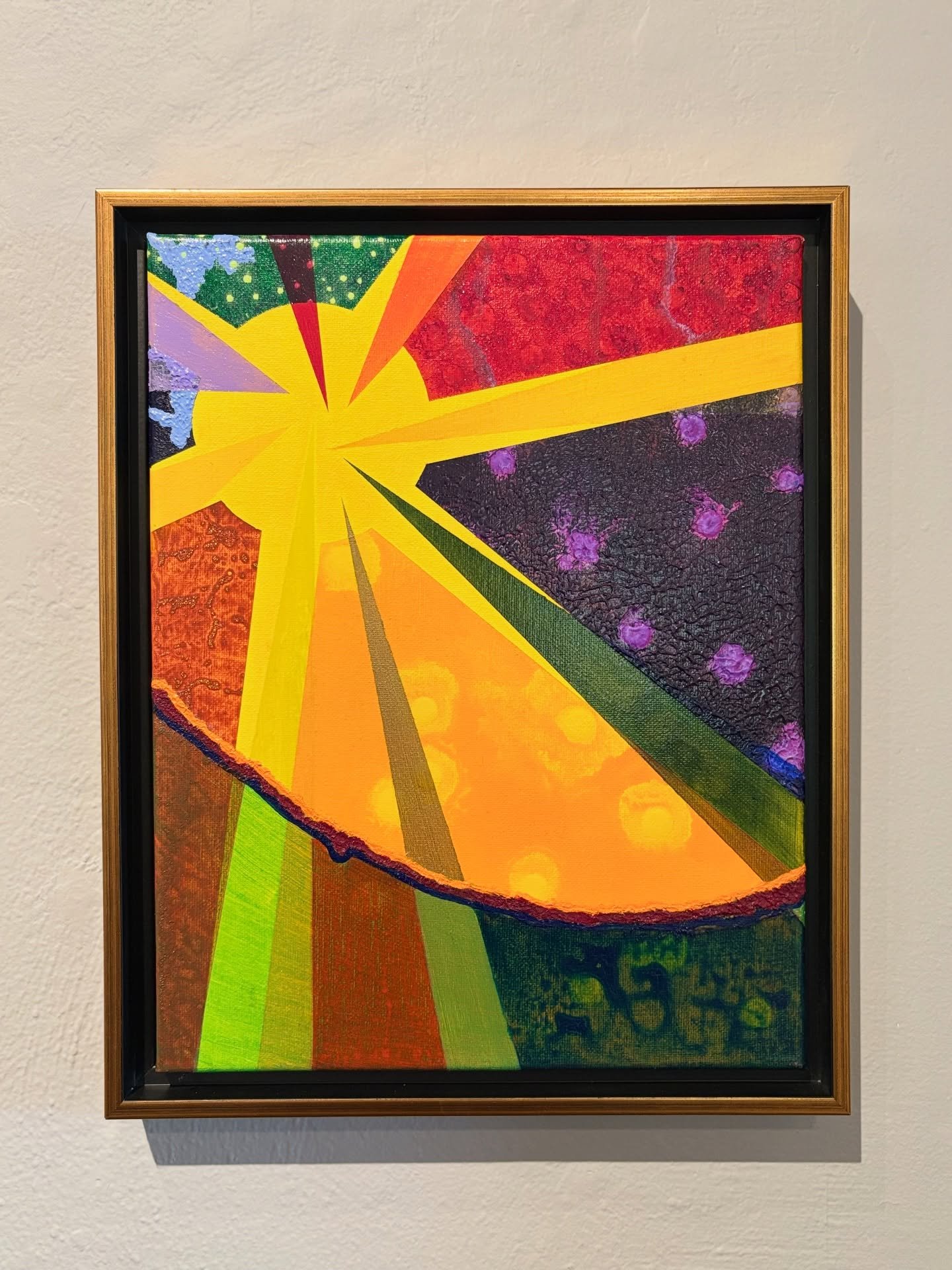 Timothy Haerens, Cosmos 

Witness this spectacular piece and others like it featured in Gallery 1 of our exhibition the Contemporary Hard Edge Explorations: Paintings by Mark Rush and Timothy Haerens. 

These two artists from the Pomona Valley have d