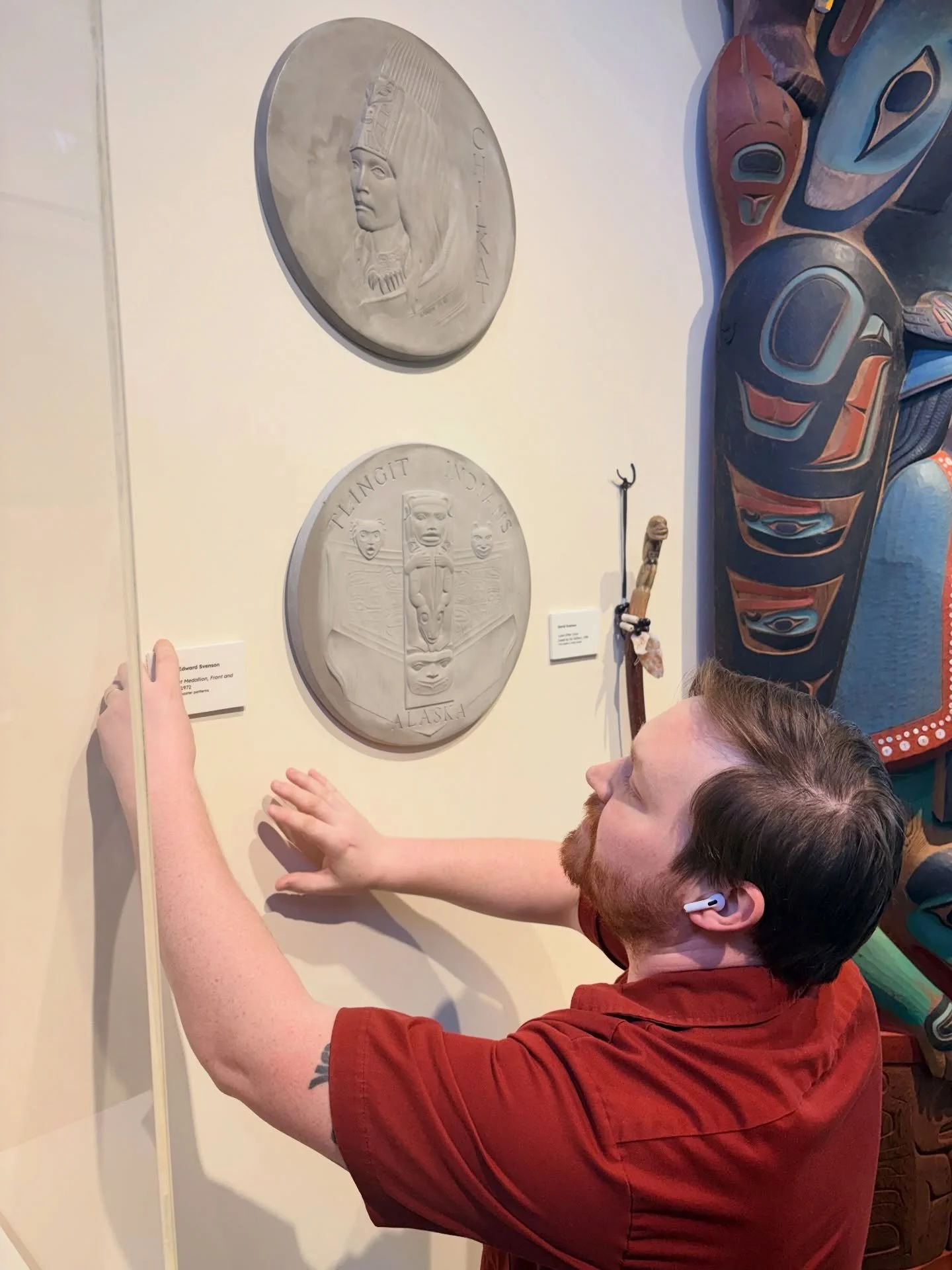 Curious about what our Exhibition Installer Timothy LeBlanc is doing in our main gallery? 

Come see the finished product during our reception celebrating our brand new exhibition Generations of Creativity: The Art of the Svenson Family. 

We can&rsq
