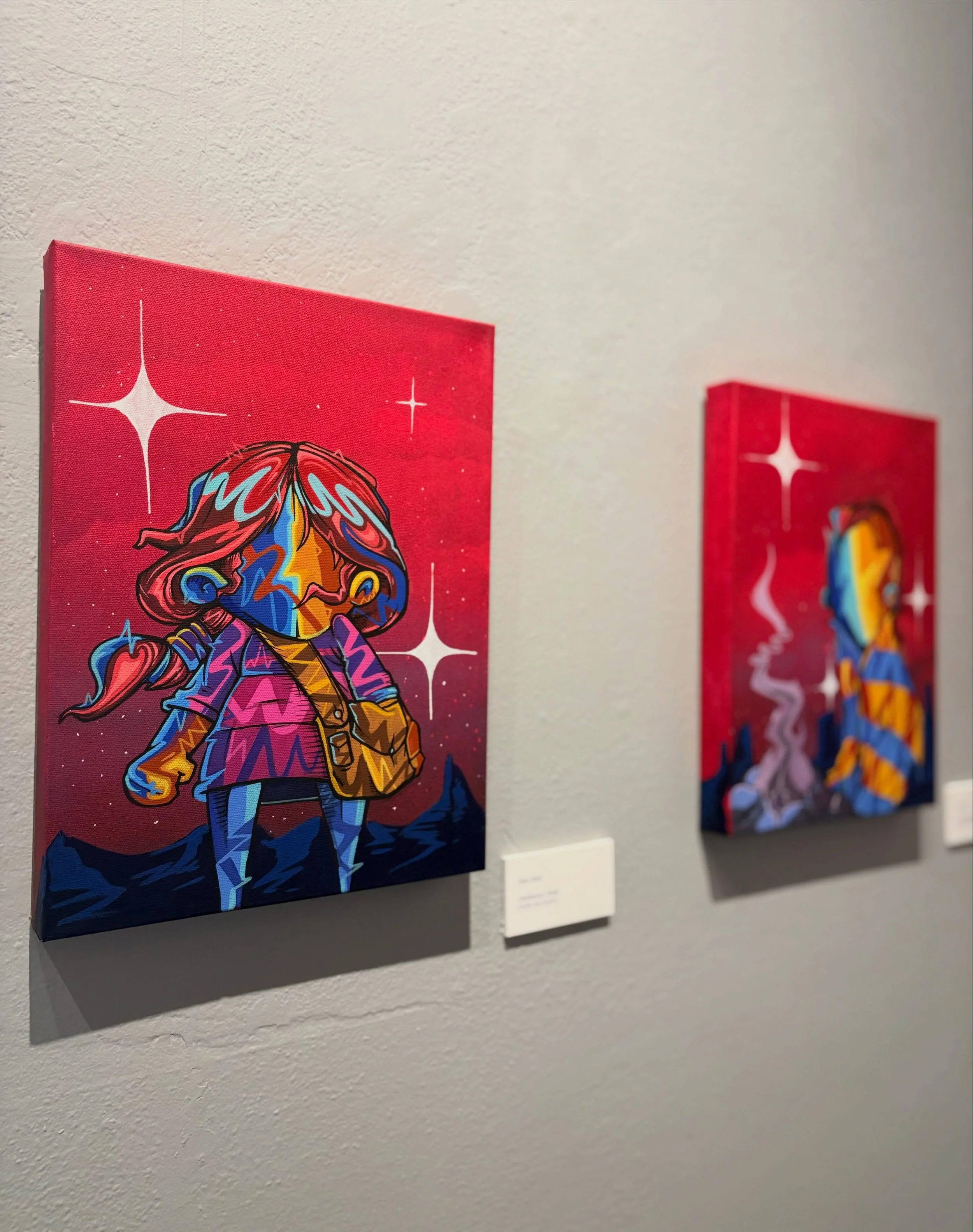 Seeing double with Joe Ded

Filled with vibrancy and charm, these two pieces, showcase Joe&rsquo;s charismatic artistic style. See works like Joe Ded&rsquo;s Defiance and Warmth featured in Gallery 1 of our &ldquo;Walls that Speak&rdquo;, exhibition.