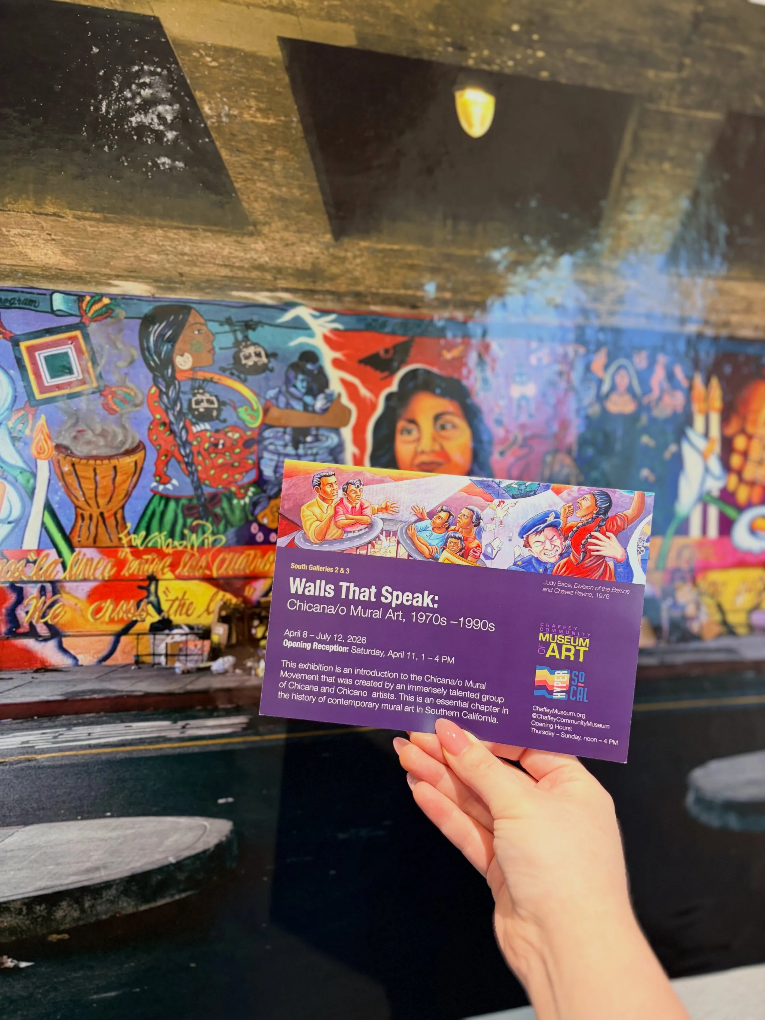 Walls that Speak: Chicana/o Mural Art, 1970s-1990s closes July 12th!

Come see the many murals depicted in our Walls that Speak: Chicana/o Mural Art, 1970s-1990&rsquo;s, that truly represent and inspire the many Chicana/o voices of their generation. 