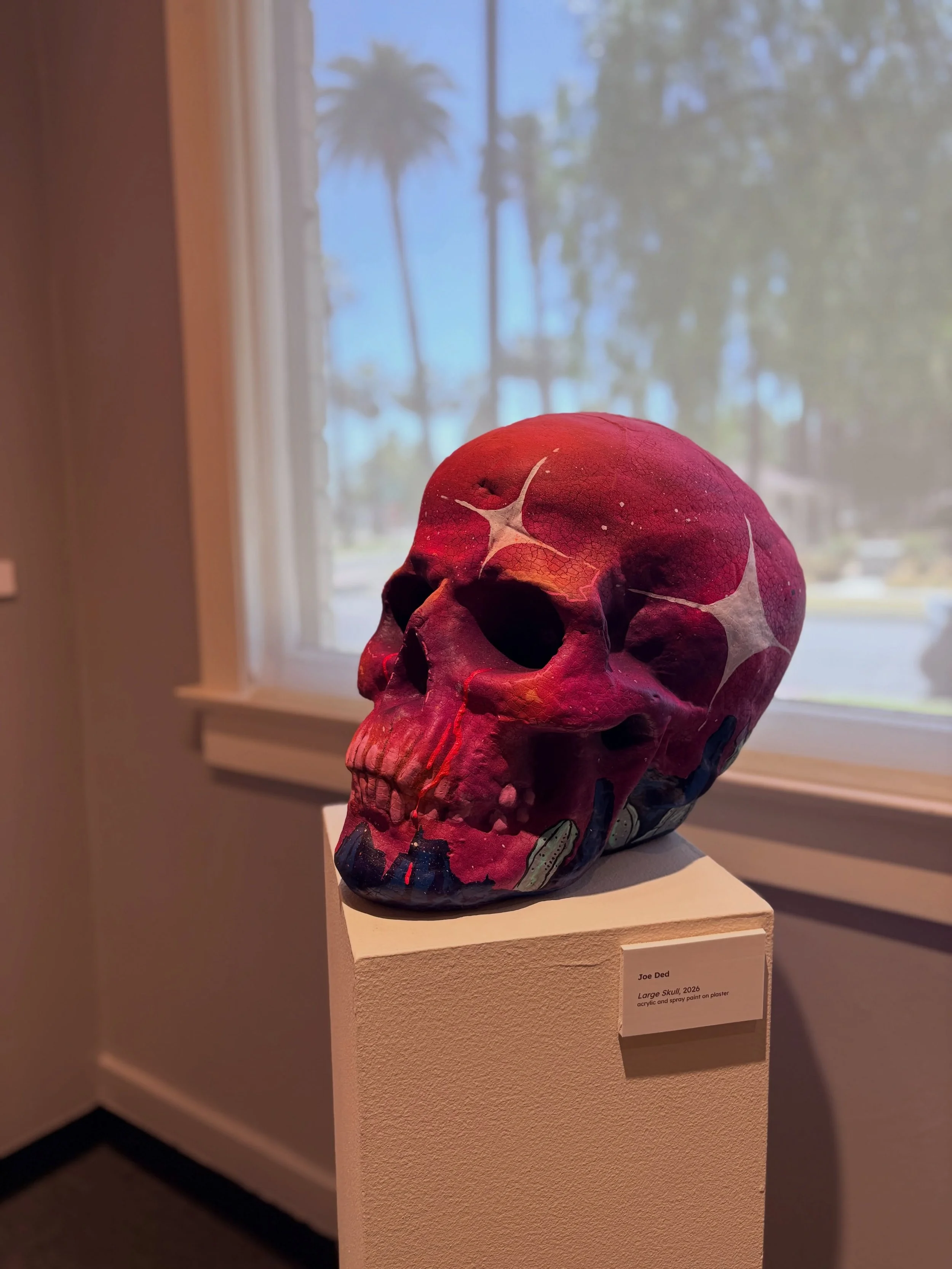 Large Skull, Joe Ded

With distinctive, unique charm, CCMA is honored to showcase this anatomical beauty. See works like this featured in Gallery 1 of our &ldquo;Walls that Speak&rdquo;, exhibition. 

&ldquo;Walls that Speak: New Work by Man One, Cos