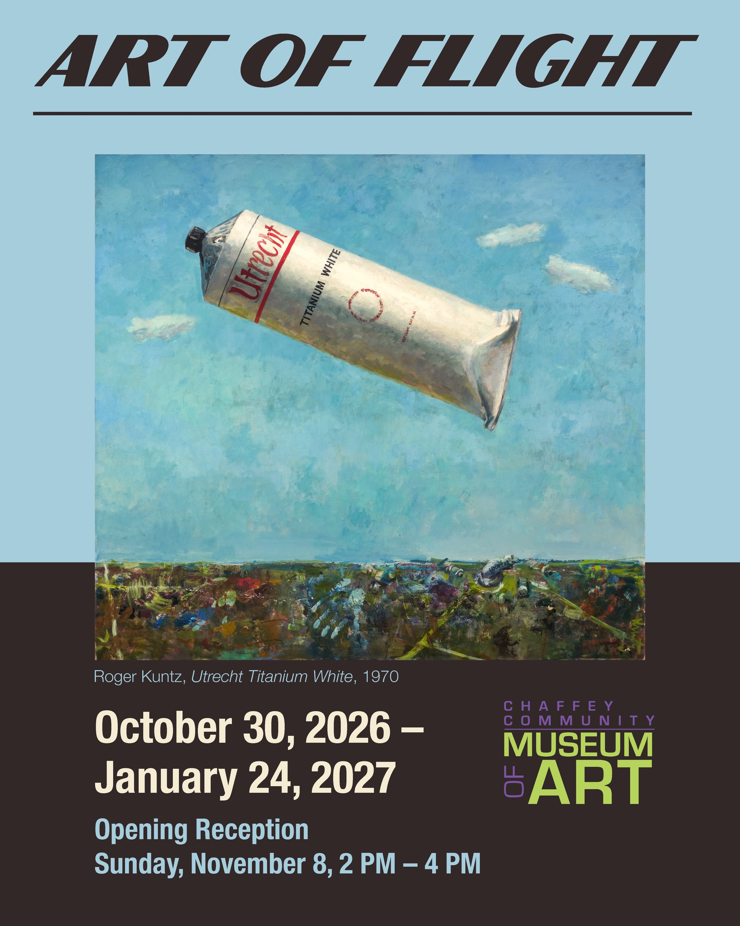 Save the date for the opening of &ldquo;Art of Flight&rdquo; ✈️ 
October 30, 2026 &ndash; January 24, 2027
Opening Reception: Sunday, November 8, 2026 | 2 PM - 4 PM

2026 marks the 10-year anniversary of the return of Ontario International Airport (O