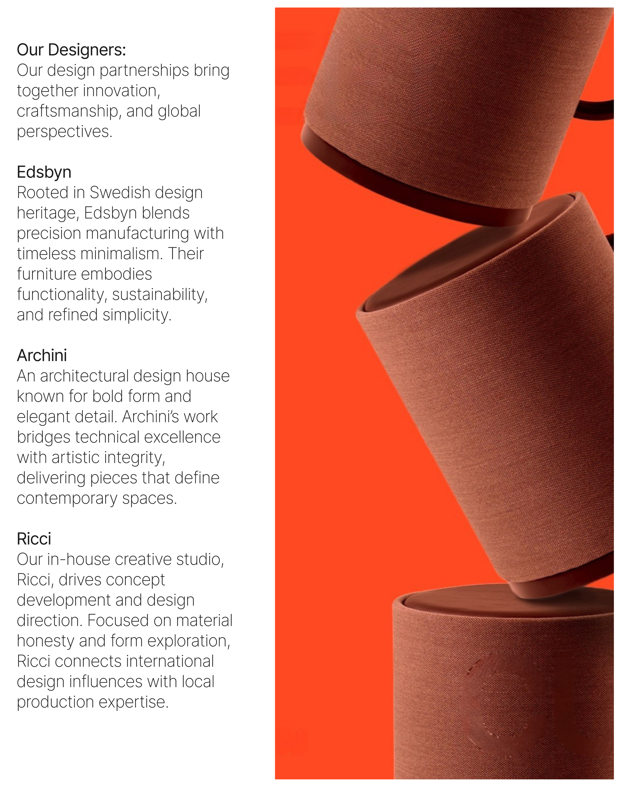 Ready-Made Furniture Range