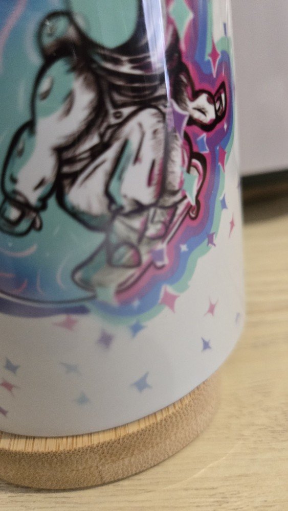 Test print - SpaceSkater on 11 oz white mug 1