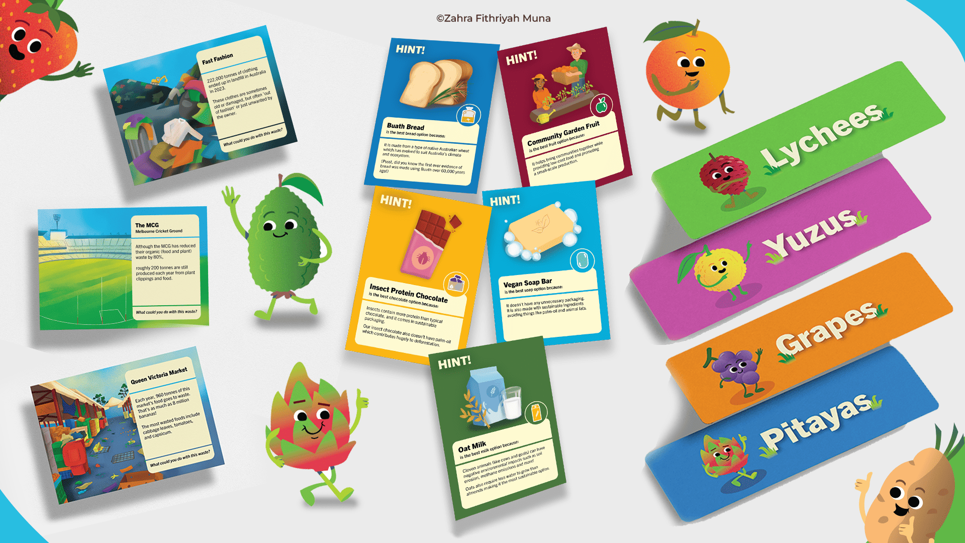 Educational Cards Design (Science Gallery Melbourne)