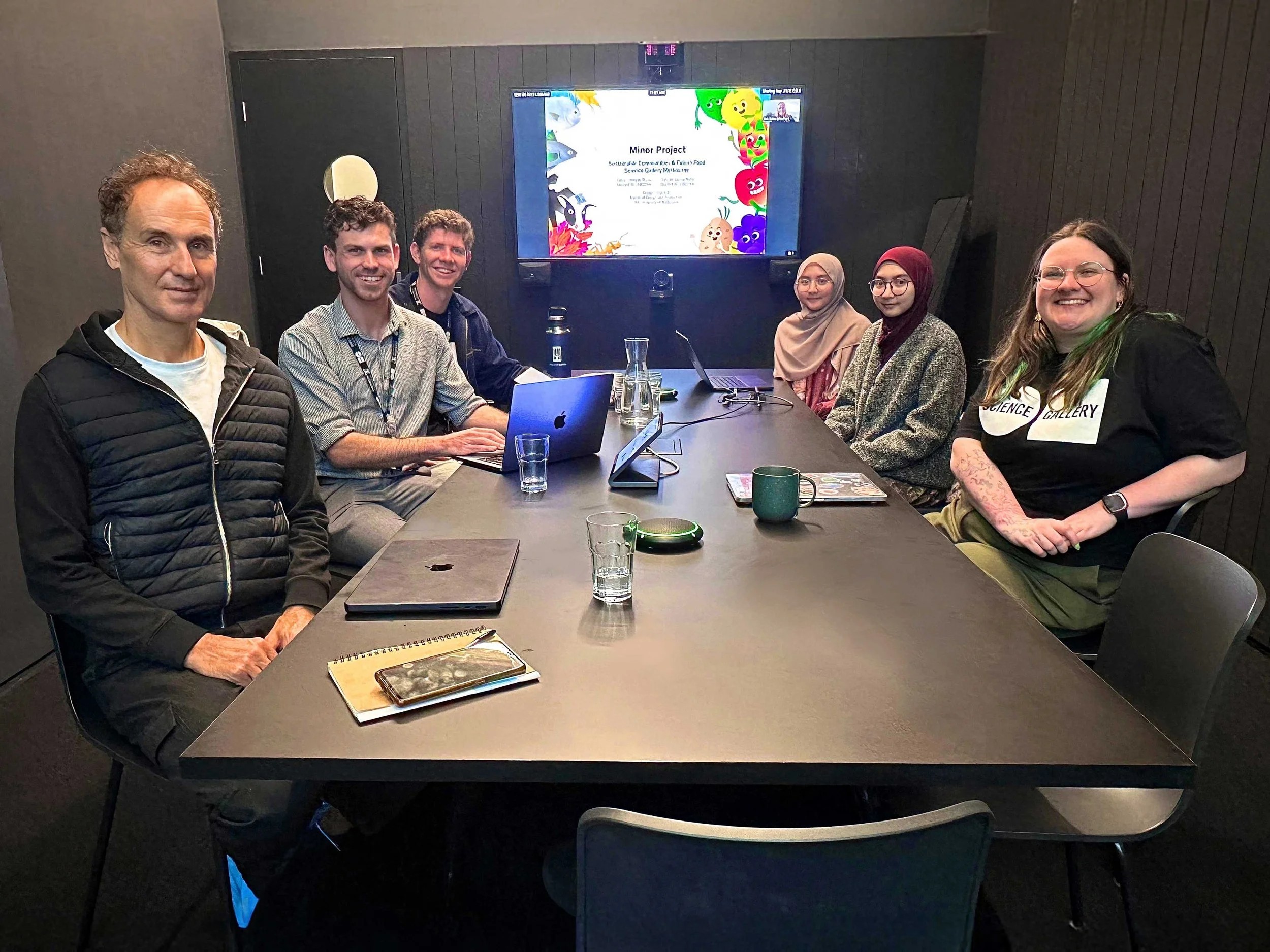invited presentation of the design outcomes to the Science Gallery team