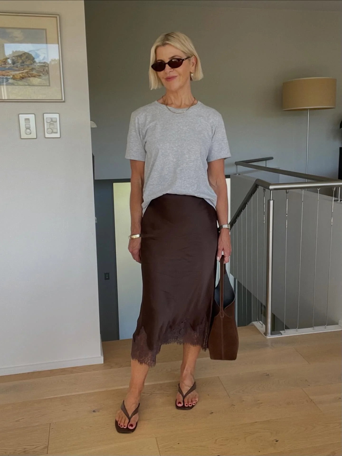 Silk skirts aren&rsquo;t dressy anymore.
They&rsquo;re just part of everyday.

The shift isn&rsquo;t about dressing them down, that&rsquo;s already been done.

It&rsquo;s how you wear them now.

A clean tee.
Simple sandals.
A suede bag.

That&rsquo;s