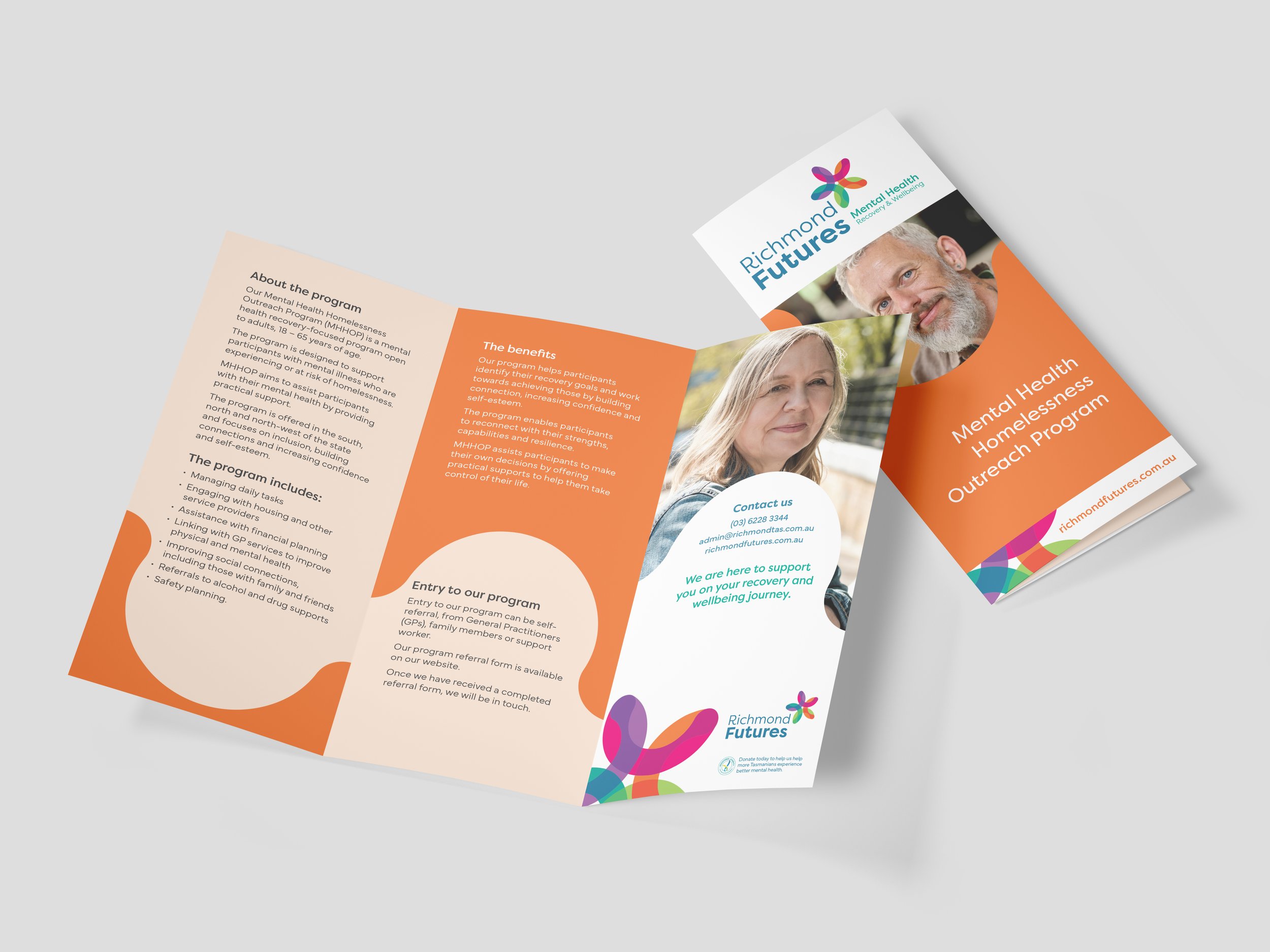 Mental Health Homelessness Outreach program brochure