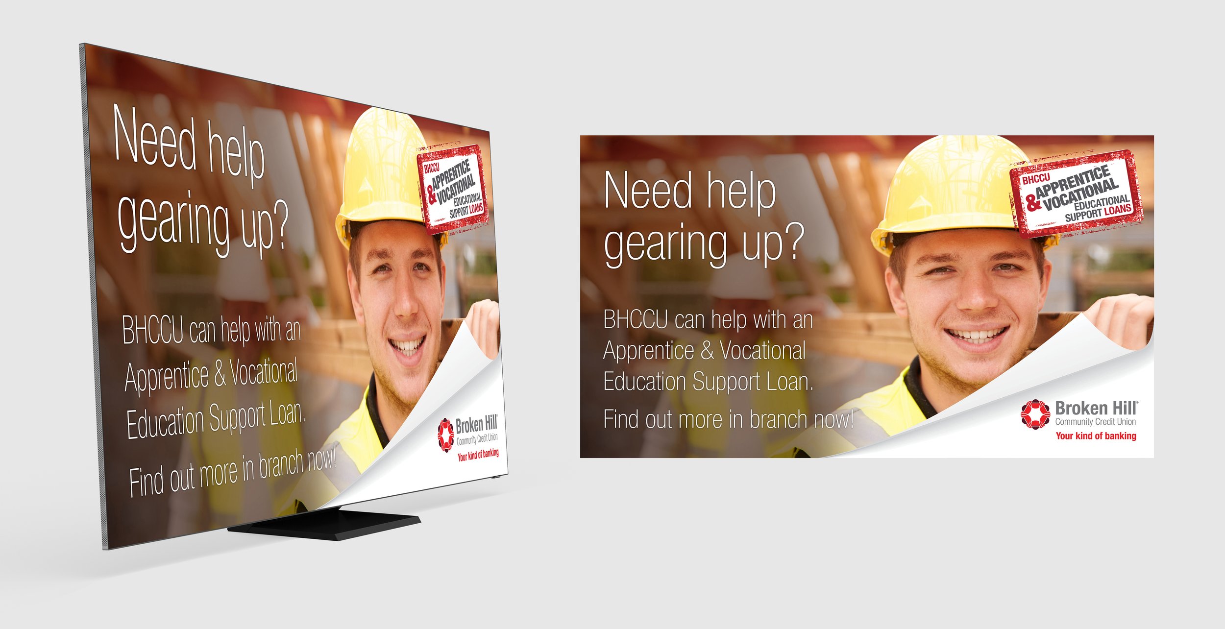 In-branch campaign digital display