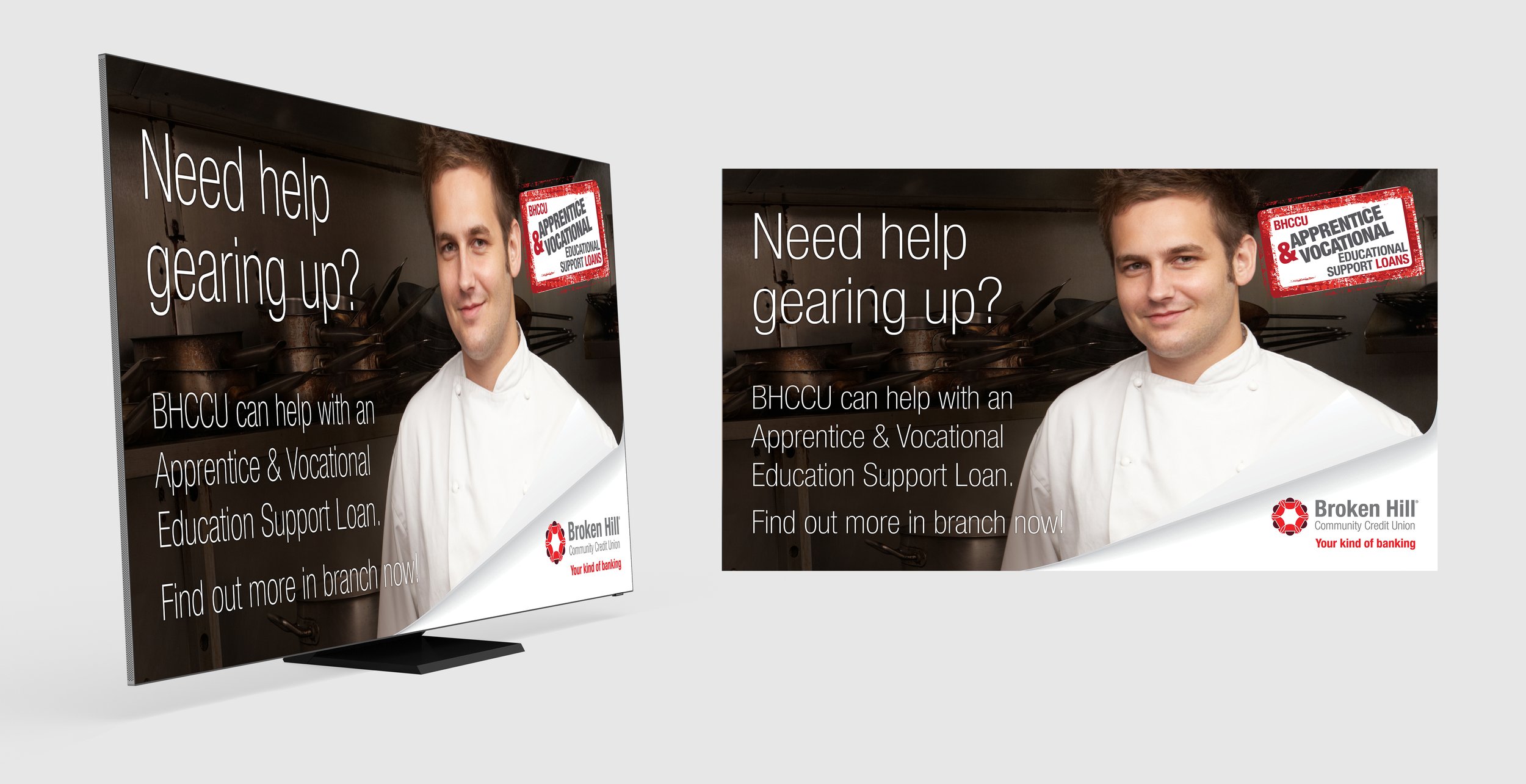 In-branch campaign digital display