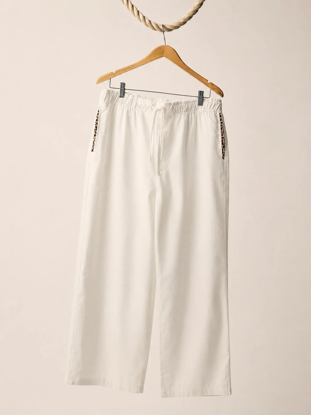 AFRO LINEN TRUNK | WHITE & BROWN  .jpeg