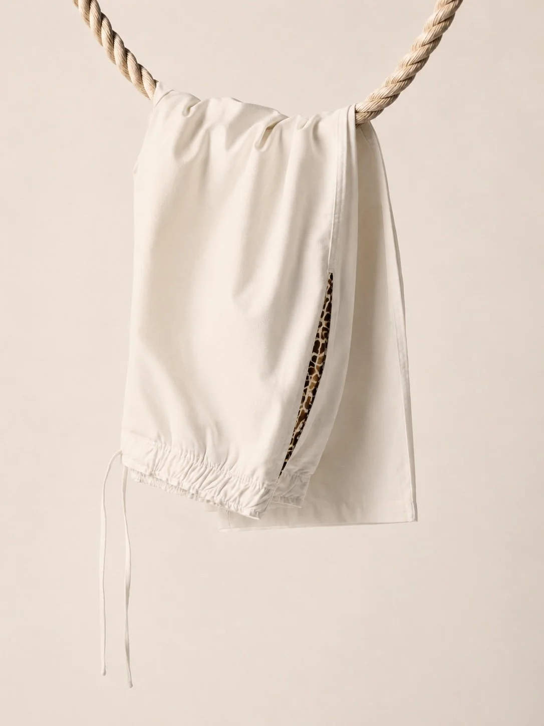 AFRO LINEN TRUNK | WHITE & BROWN .jpeg
