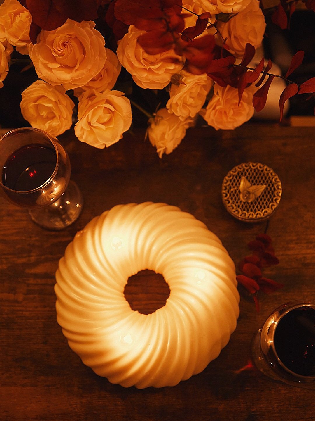 Couronne du Solstice, Collection de Noël, Flammes de Solstice - Angélice,Duo de Bougies artisanales, Lumière made in France pour vos fêtes, Ecoresponsables