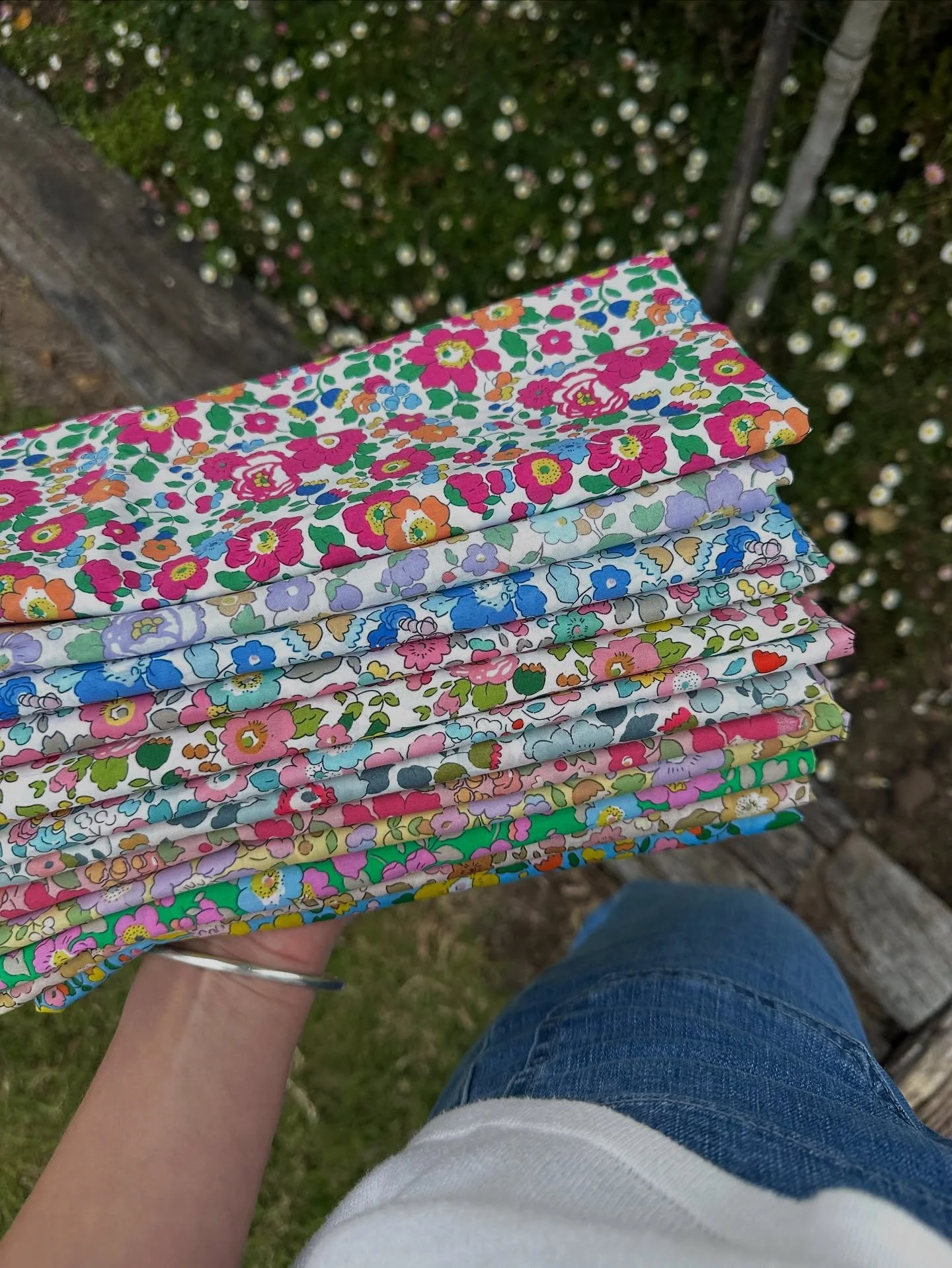 Nothing beats the beauty of Liberty fabric. Timeless, elegant detail in every fold 🌸 Keep an eye on my website these will be available soon 💛

Also&hellip; anyone else have Taylor&rsquo;s new album playing on repeat? 🤭

#liberty #libertytanalawn #