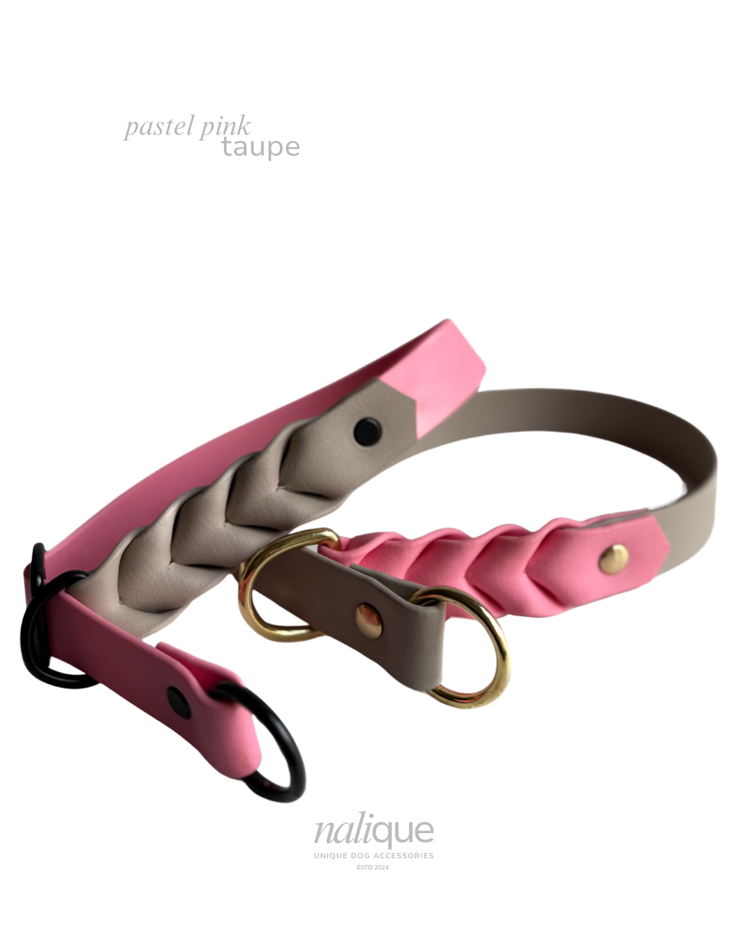 BUILD YOUR OWN - Zugstopp-Halsband - zweifarbig
