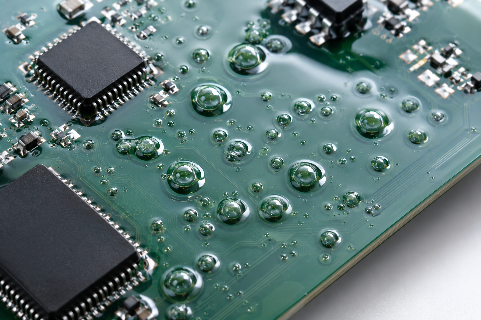 Bolle nel conformal coating: cause, diagnosi e soluzioni