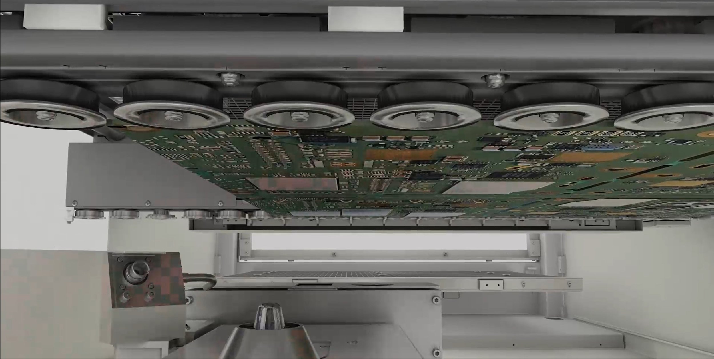 Rendering della fase di saldatura selettiva