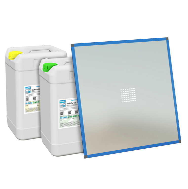 LAVAGGIO STENCIL E SCHERMI SERIGRAFICI