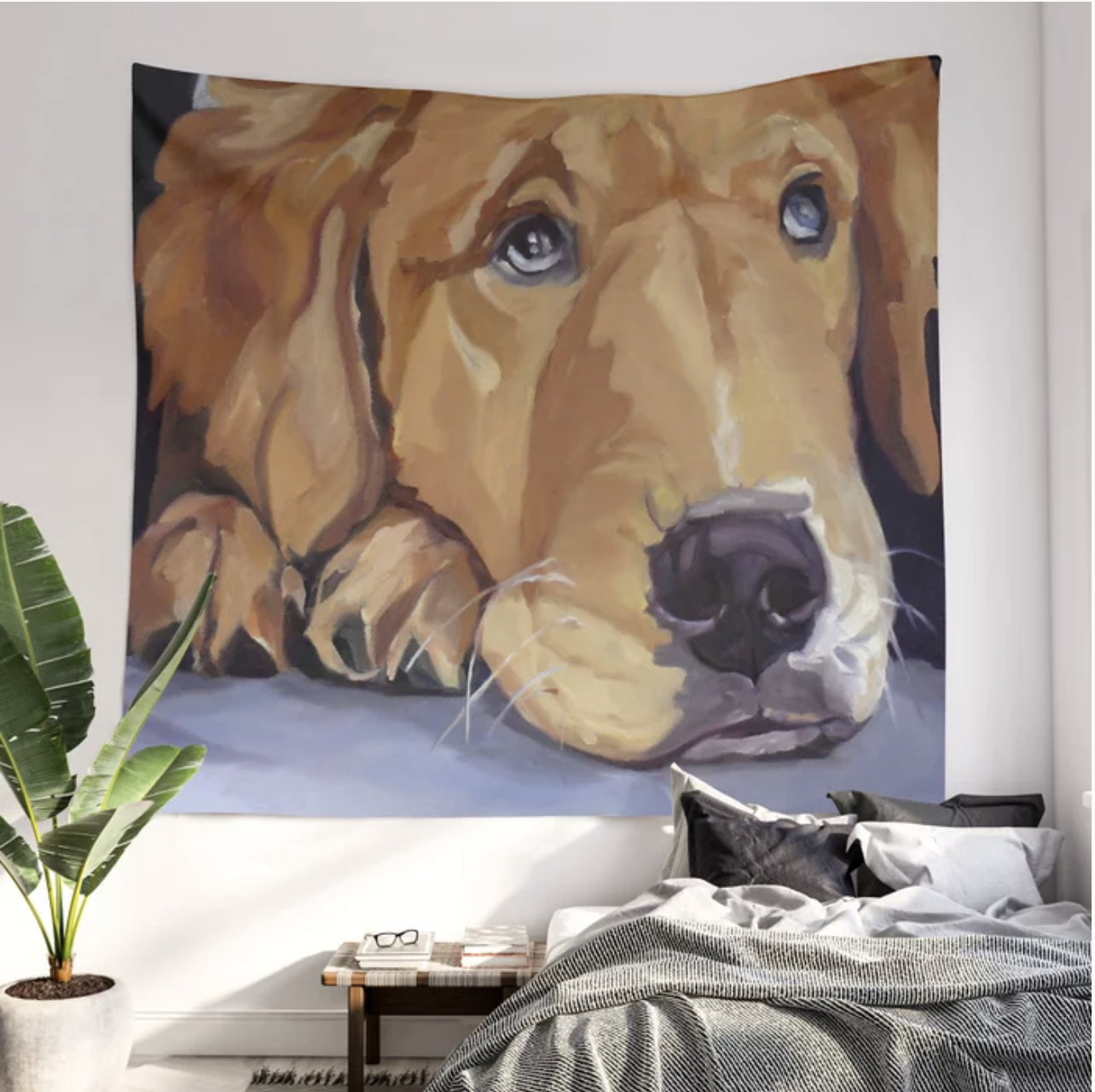 Golden Retriever Wall Tapestry