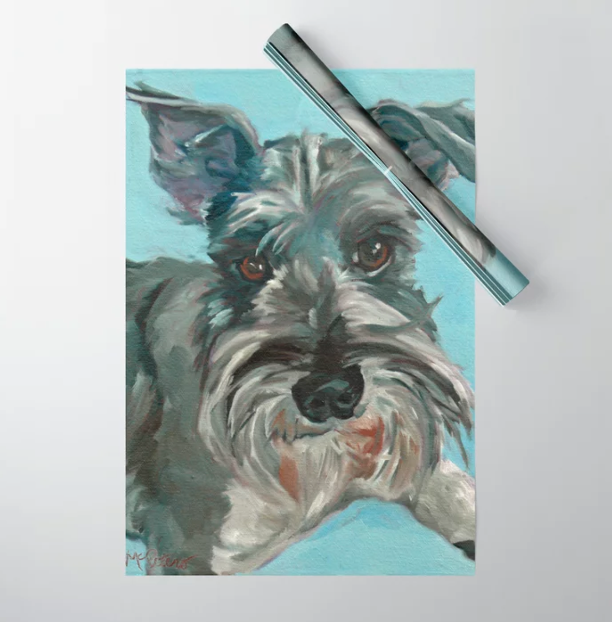 Schnauzer Dog Wrapping Paper