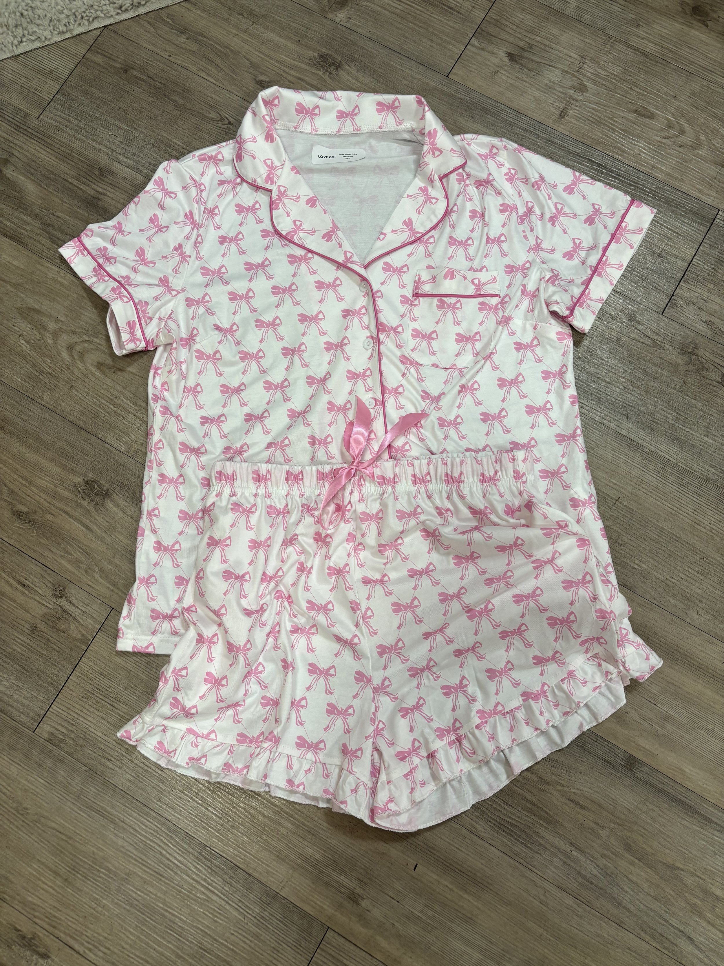 Pink Bow Pajama Party 🎀