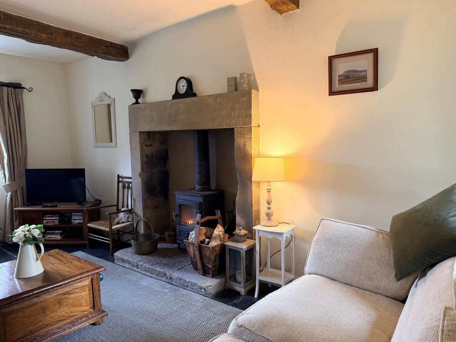 A cosy living room in Austwick.