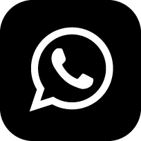 Das WhatsApp-Logo auf schwarzem Hintergrund
