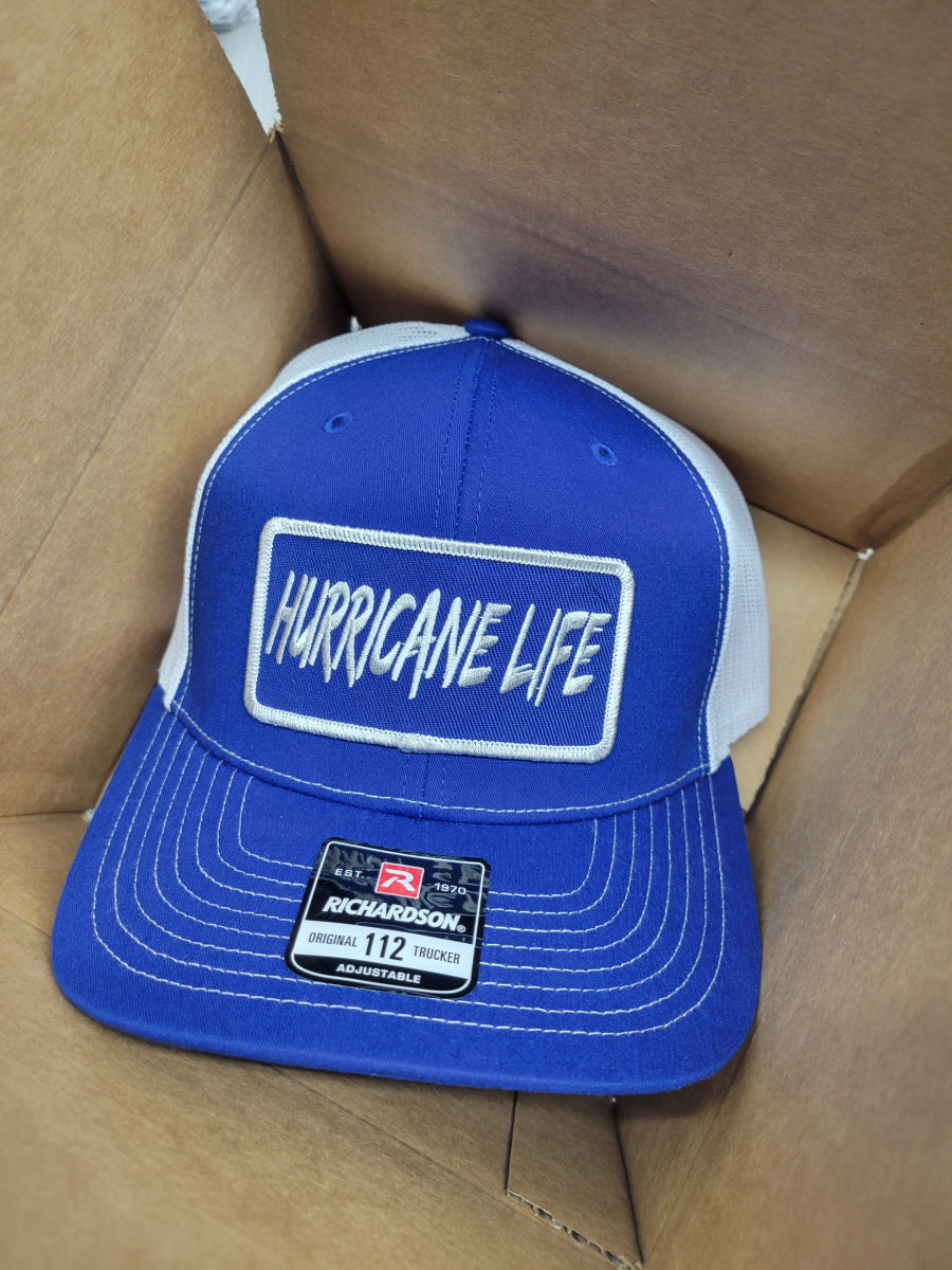 Hurricane life hats blue blue patch.png