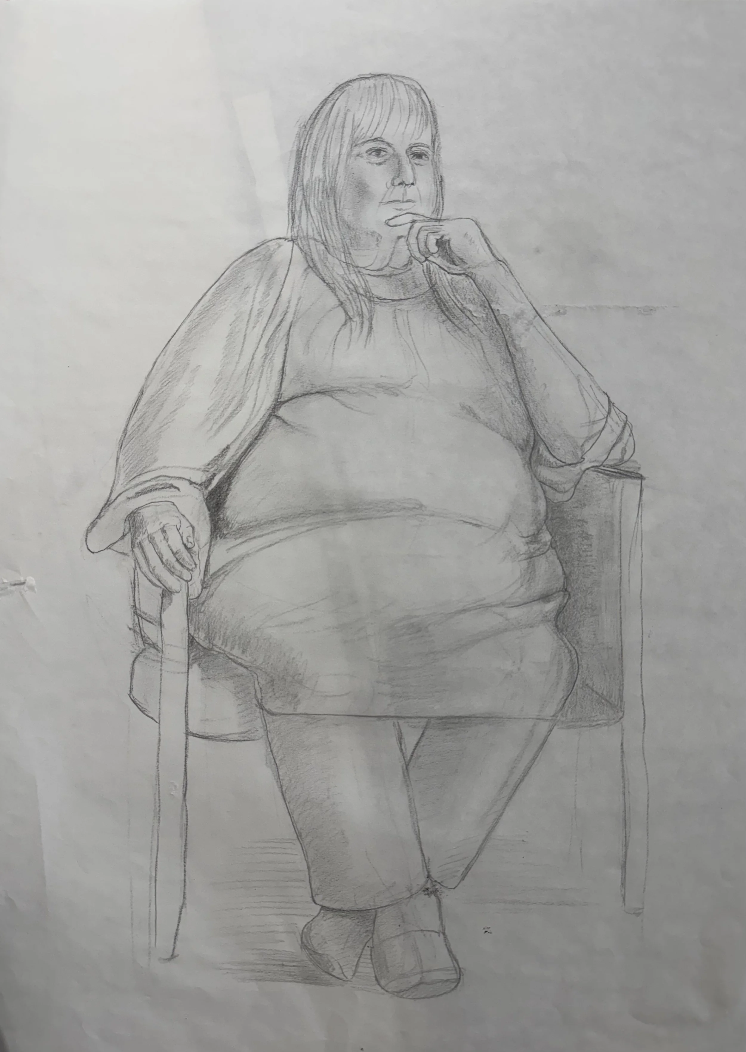 Human Versus Machine Fine Art – Contemporary Figurative Drawing by MB MacKenzie
