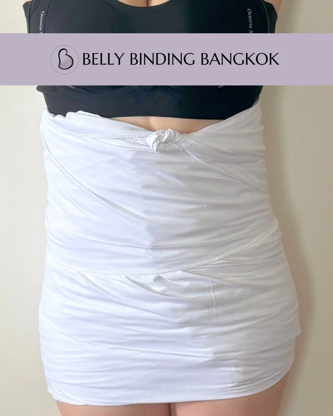 🌸 Day 1 of Belly Binding 🌸
This lovely mama from China is 12 weeks post c-section with her second baby &mdash; and today she tried belly binding for the very first time! 💕

Even months after birth, belly binding can still support healing:
✨ Helps 