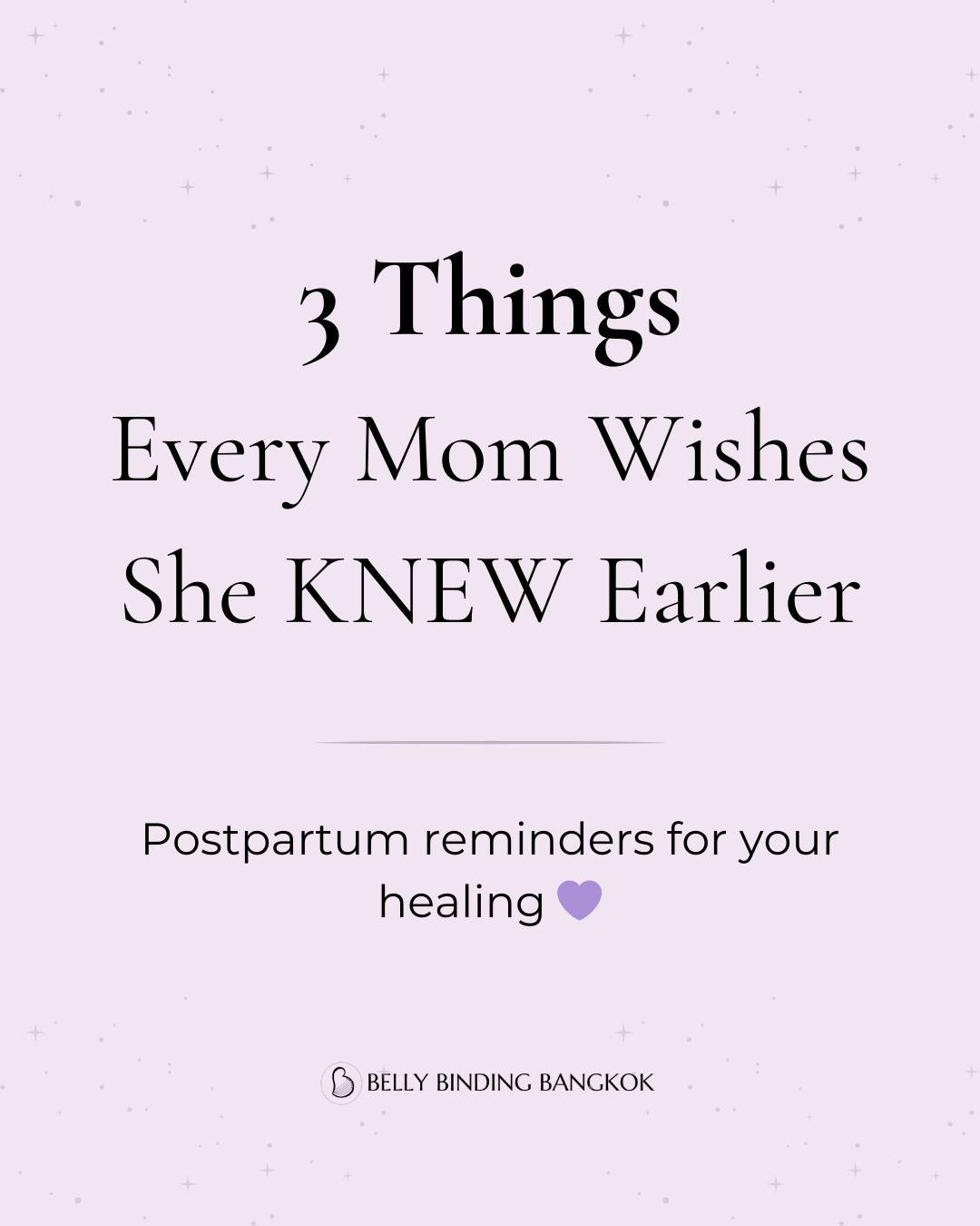 I wish more moms heard this before postpartum&hellip;
because these reminders would save so much worry, pressure, and comparison.

💛 Healing takes longer than you think.
Your body isn&rsquo;t &ldquo;bouncing back.&rdquo; It&rsquo;s reconnecting, res