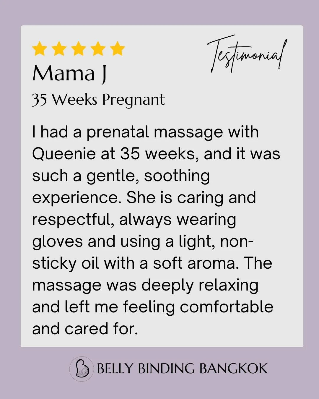 &ldquo;I had a prenatal massage with Queenie at 35 weeks, and it was such a gentle, soothing experience&hellip;&rdquo; 💕

So grateful for the kind words from one of my mamas-to-be 🌸
Each prenatal session is designed to be safe, nurturing, and deepl