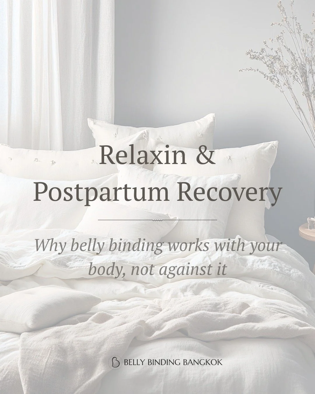 Why belly binding works with your body &mdash; not against it.

During pregnancy and postpartum, your body is influenced by a powerful hormone: relaxin.
It&rsquo;s what allows your body to stretch, soften, and prepare for birth &mdash; and it&rsquo;s