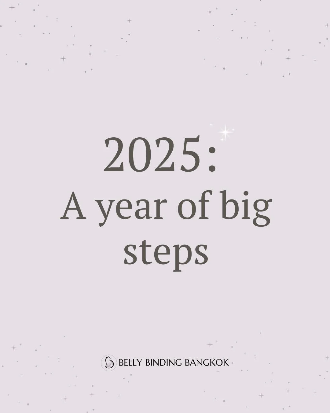 2025 &mdash; a year of building, learning, and showing up.

I certified in belly binding at the end of 2024 and officially started practicing in January 2025 with Belly Binding Bangkok.

This year, I also added prenatal massage certification, expande