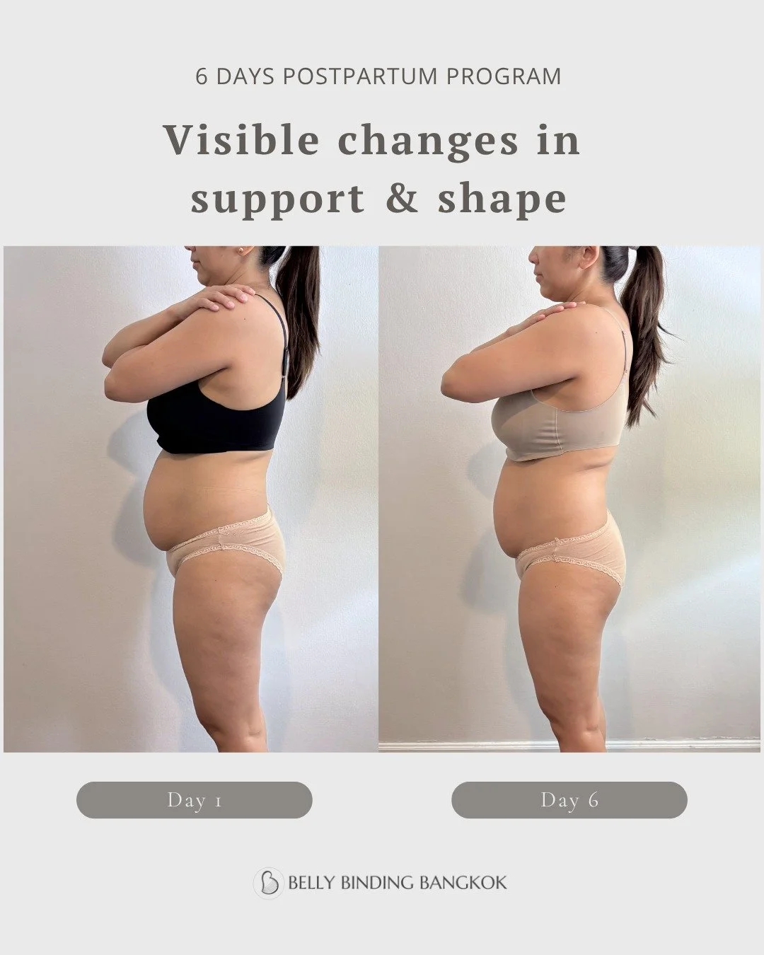 6 days of gentle, consistent support.

Not about shrinking.
Not about quick fixes.

But about helping the body feel more supported, more connected, and more at ease again.

In this case, you can see:
&ndash; improved support through the core
&ndash; 